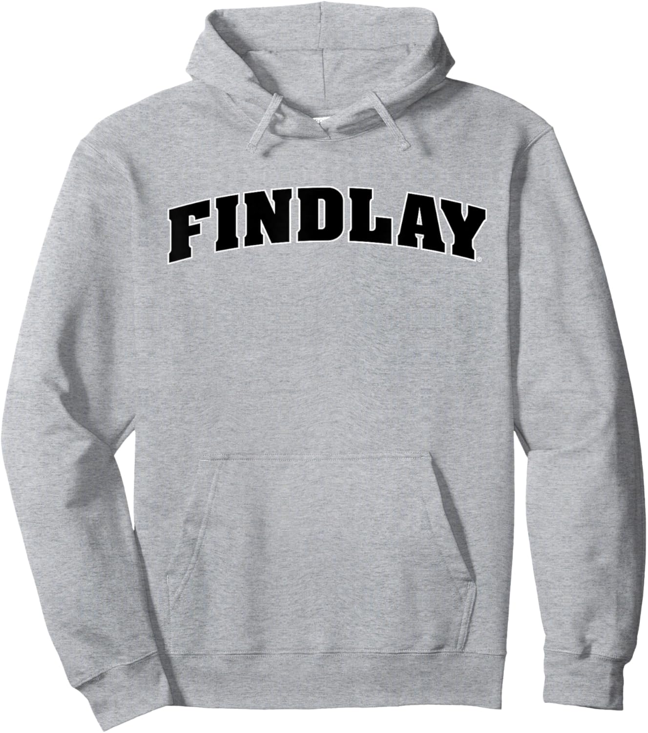 University of Findlay Oilers Block Text Logo Hoodie - Hoodie | Ash