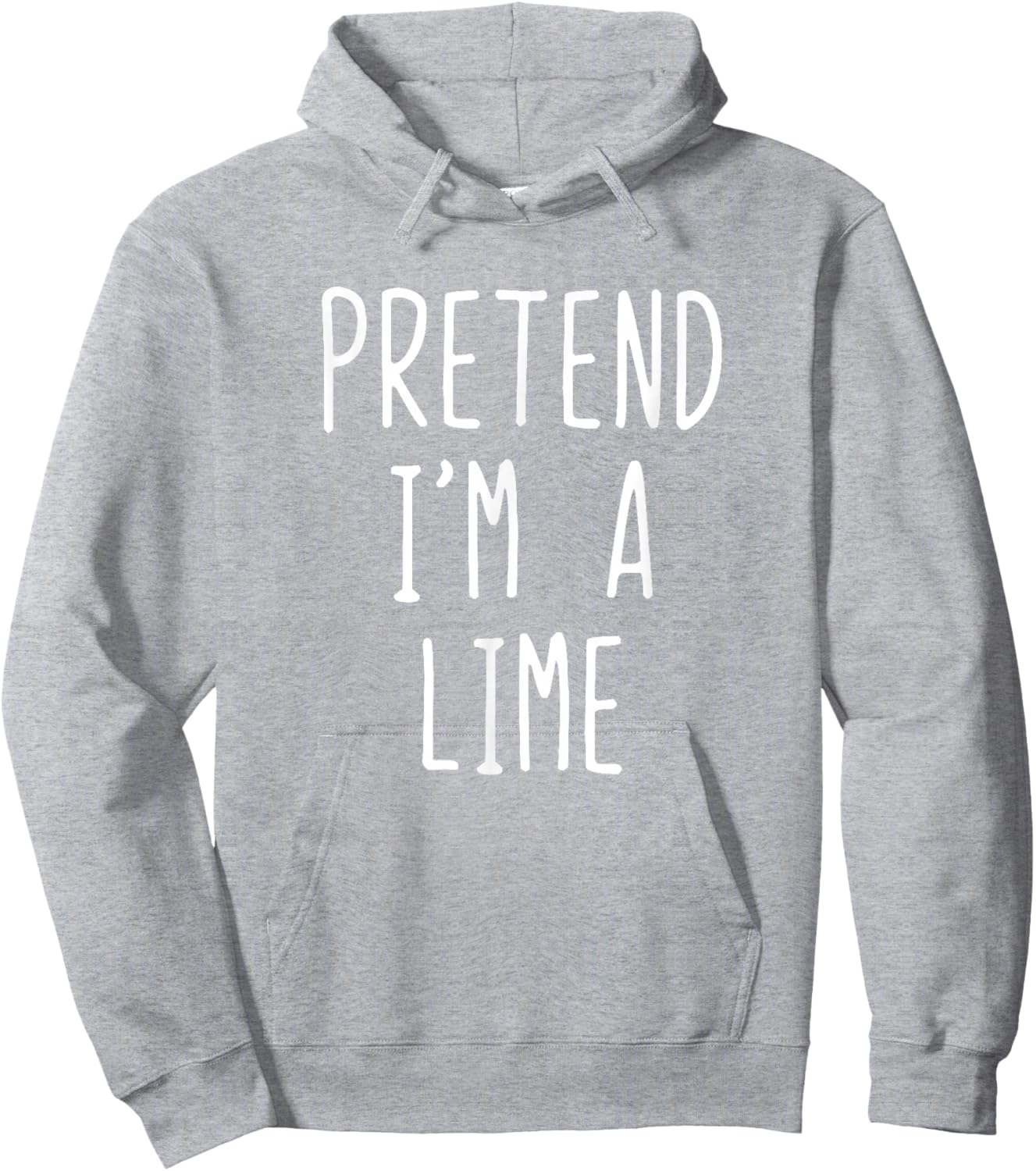 Pretend I'm A Lime Costume Halloween Funny Lazy Adult Kids Hoodie - Hoodie | Ash