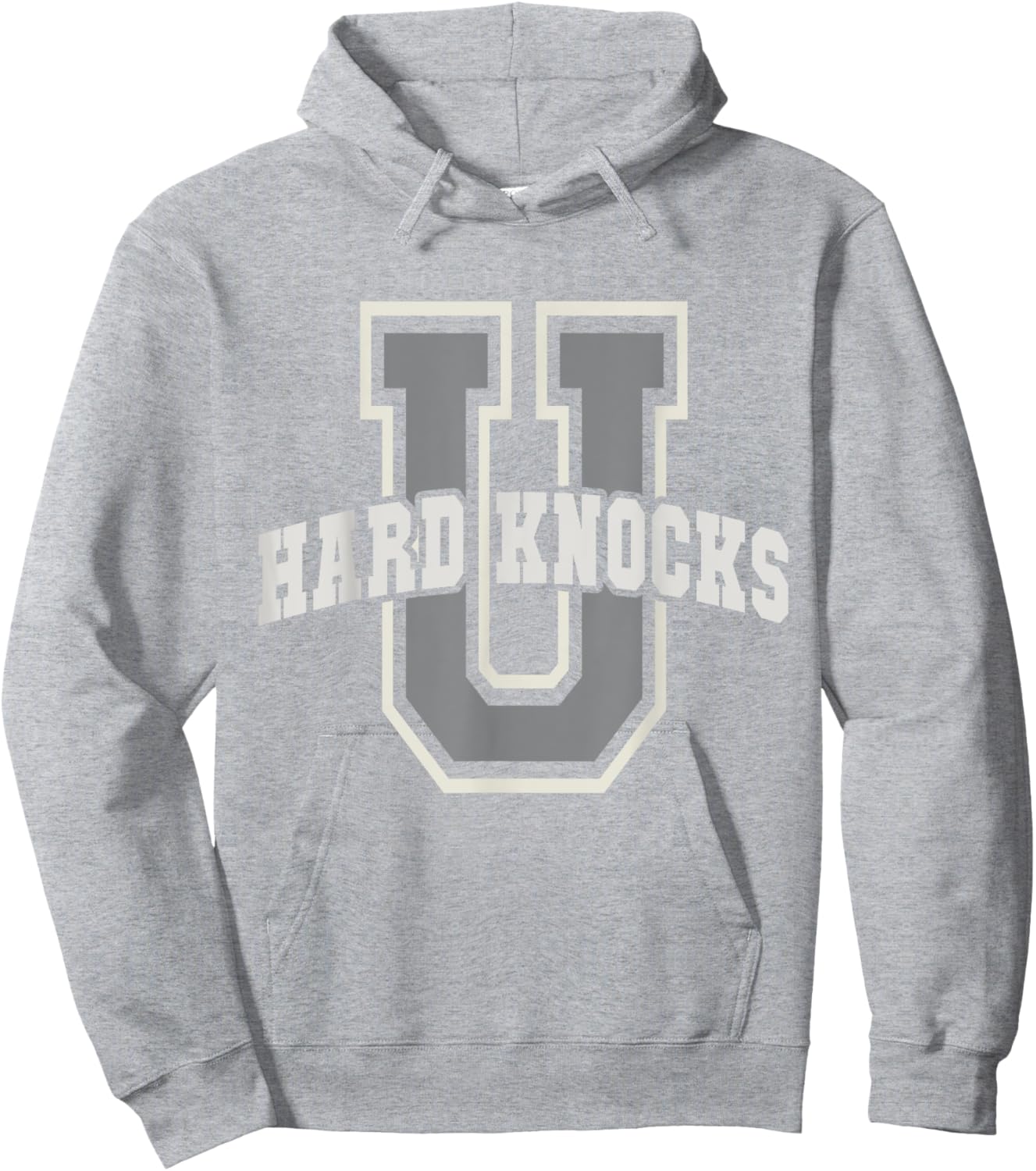 Funny UNIVERSITY of HARD KNOCKS Life Business College Boss Hoodie - Hoodie | Ash