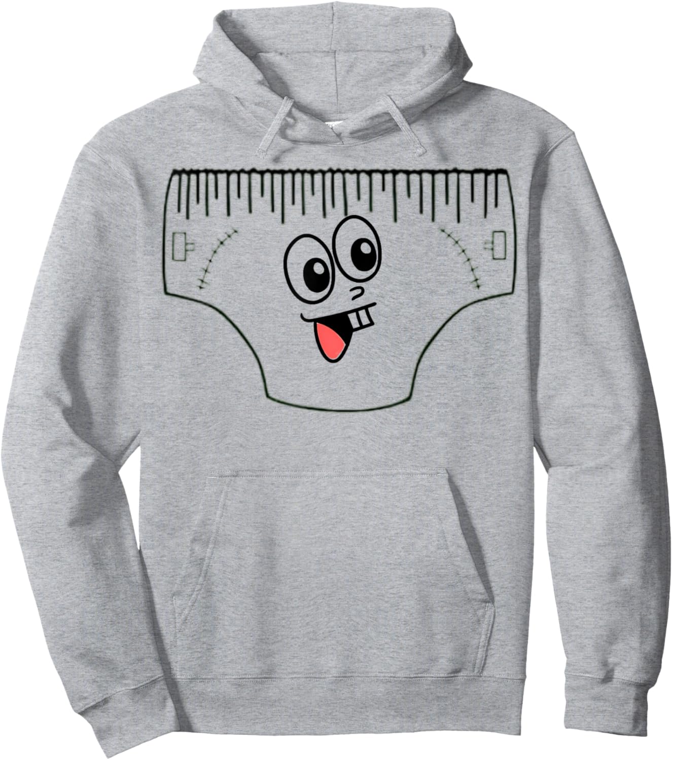 Funny Creepy Pair Of Underwear Face Costume Hoodie - Hoodie | Ash