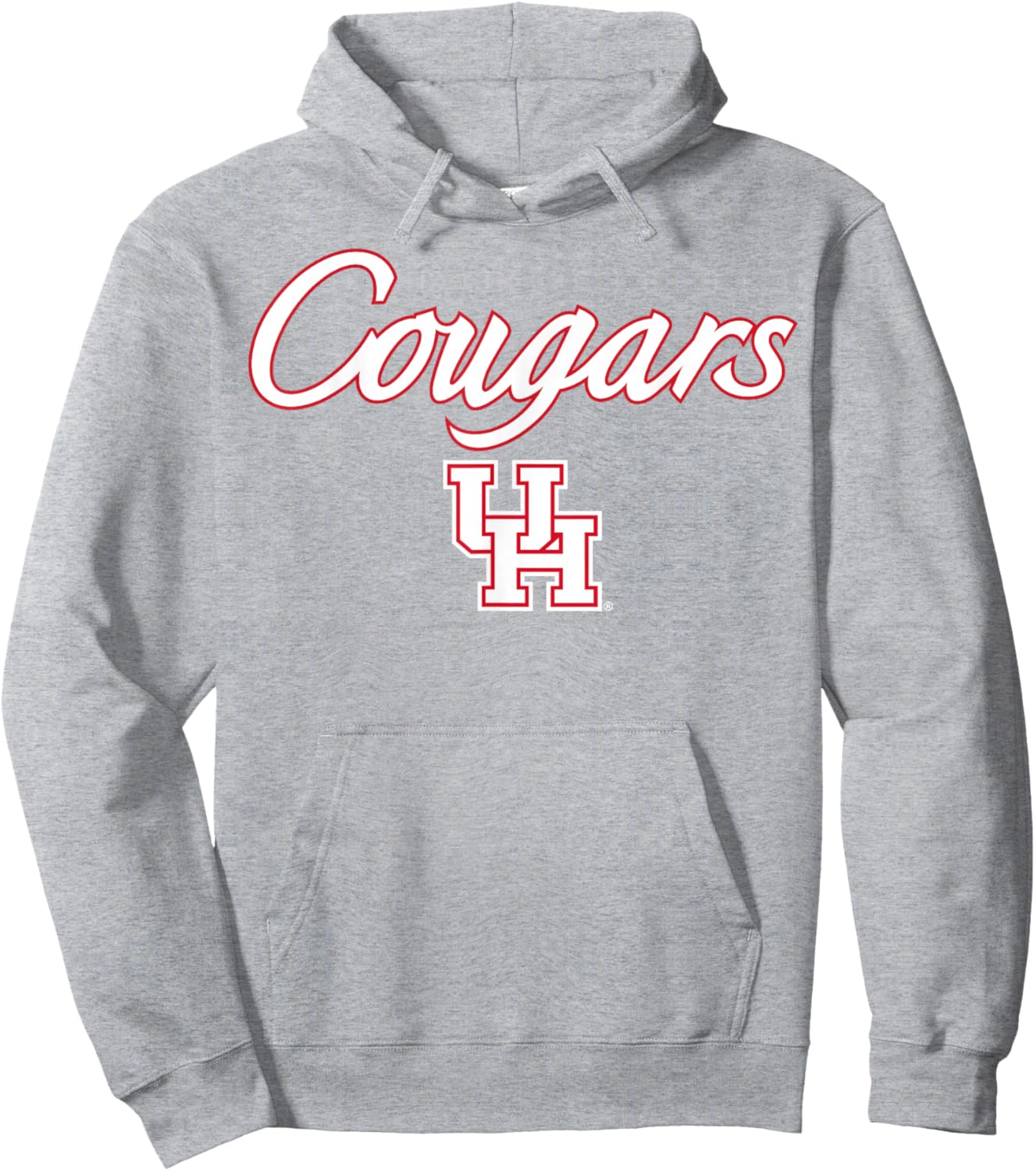 University of Houston | Houston Blue Collection Script Logo Hoodie - Hoodie | Ash
