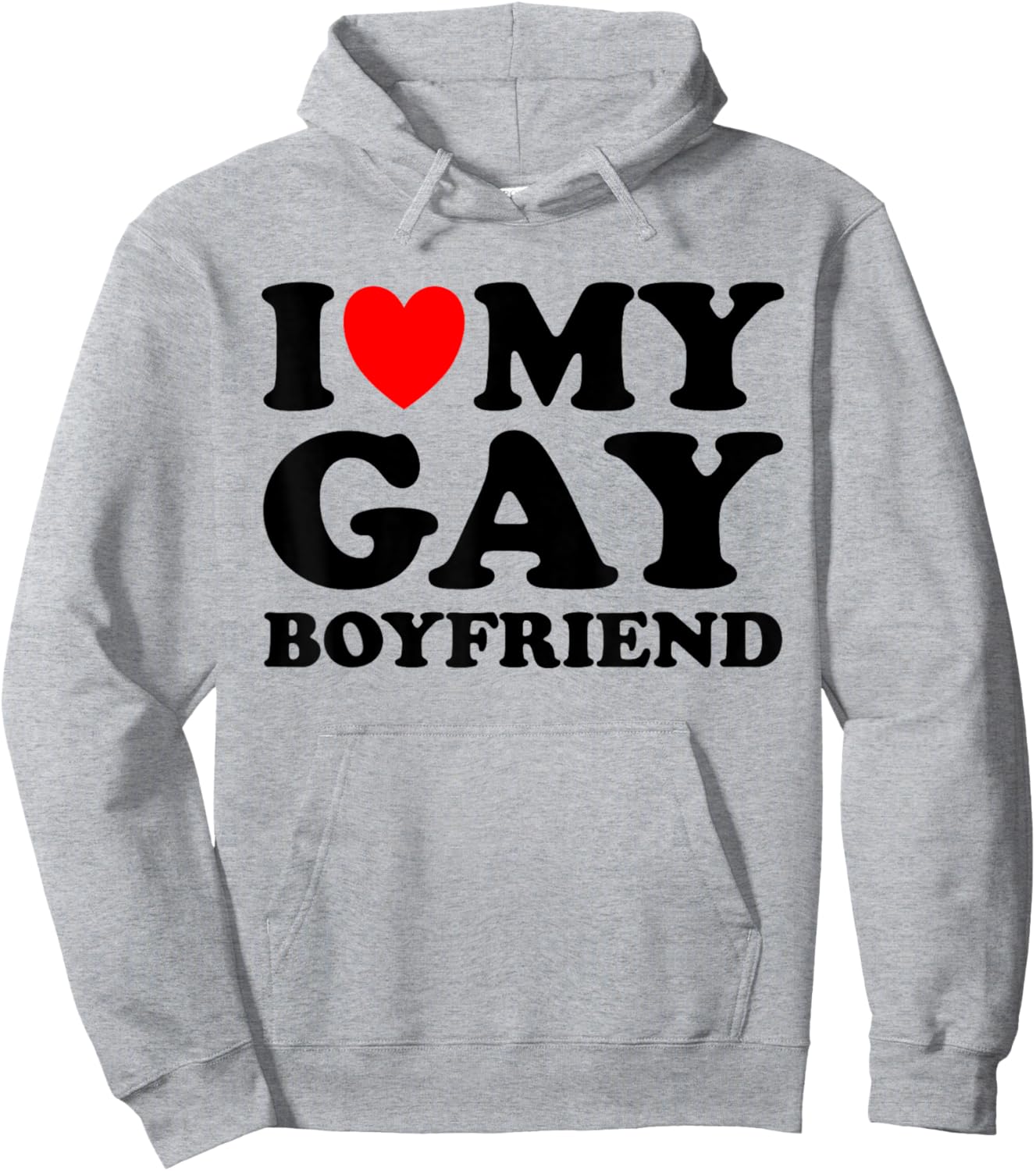 I Love My Gay Boyfriend I Heart My Gay Boyfriend Pink Hoodie - Hoodie | Ash