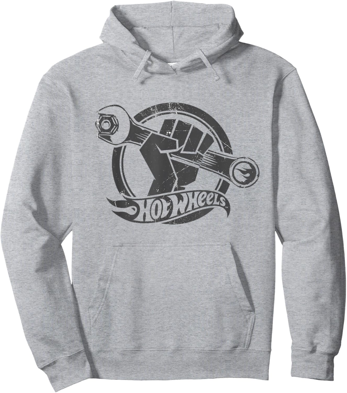 Hot Wheels Wrench Dark Grey Hoodie - Hoodie | Ash
