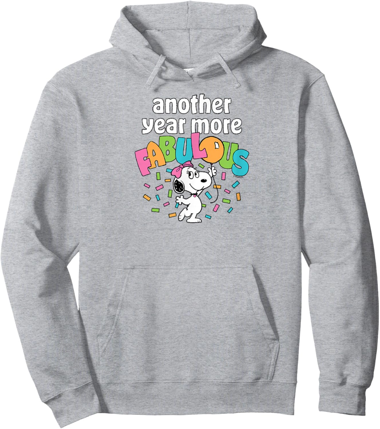 Peanuts - Belle Birthday Another Year More Fabulous Hoodie - Hoodie | Ash