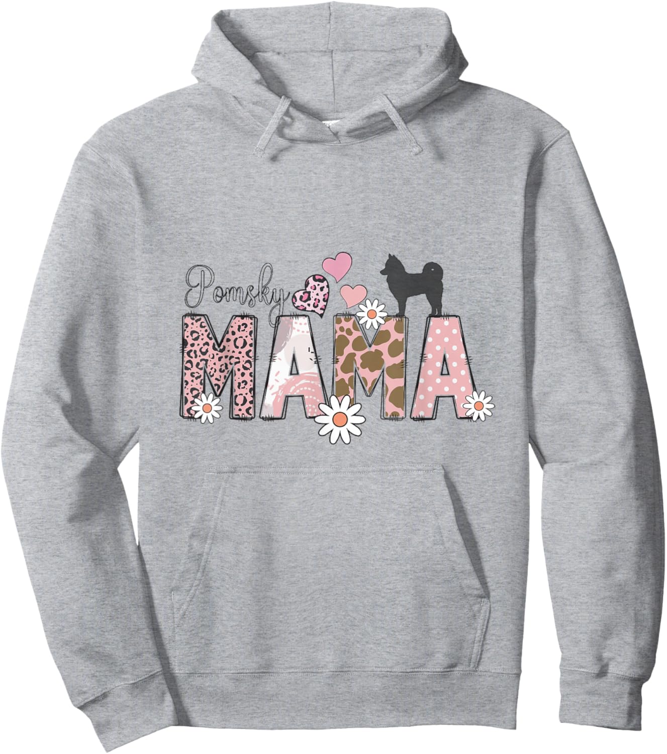 Pomsky Dog Hoodie - Hoodie | Ash