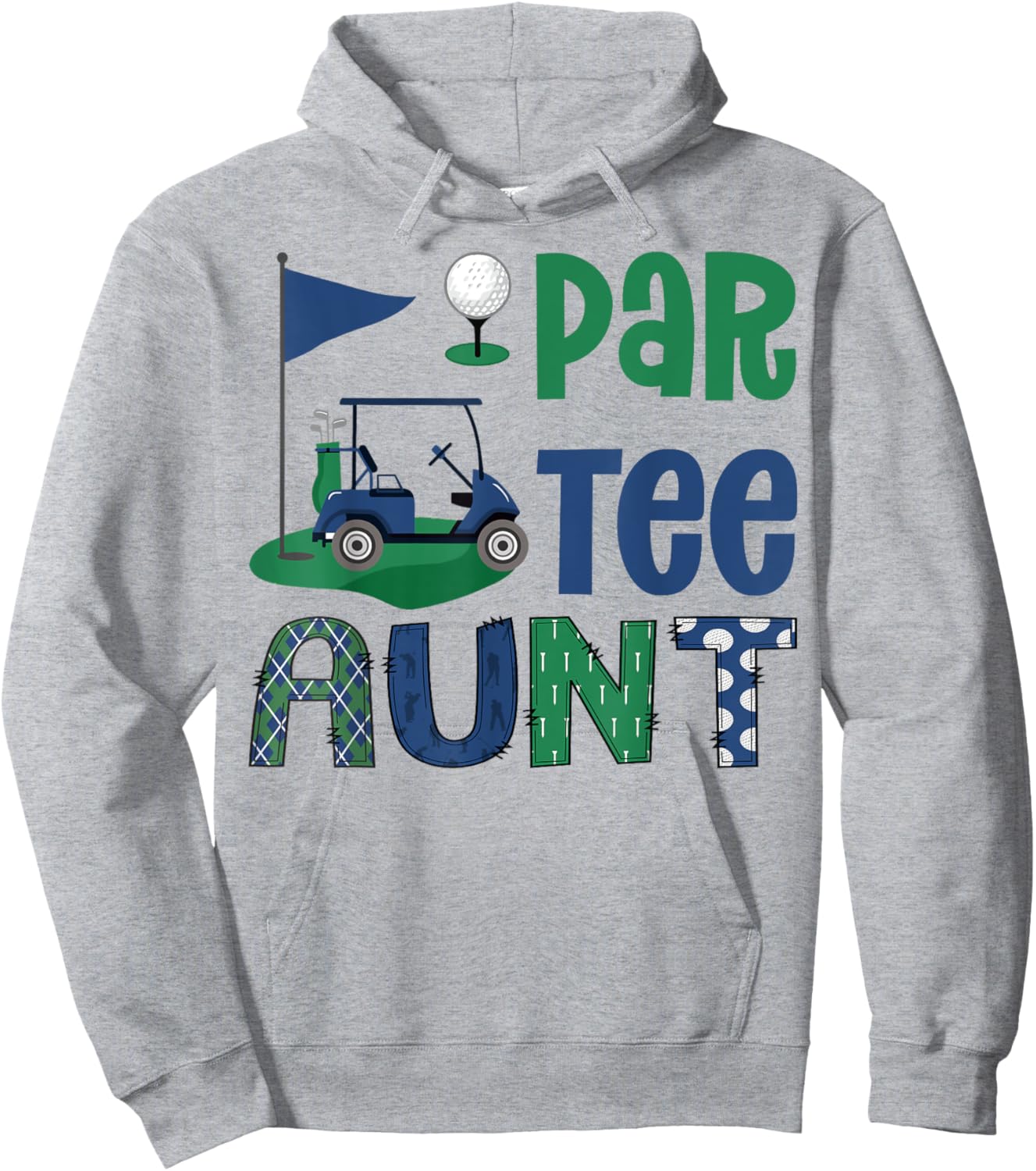 Par- Aunt Golf Lover Birthday Party Family Matching Hoodie - Hoodie | Ash