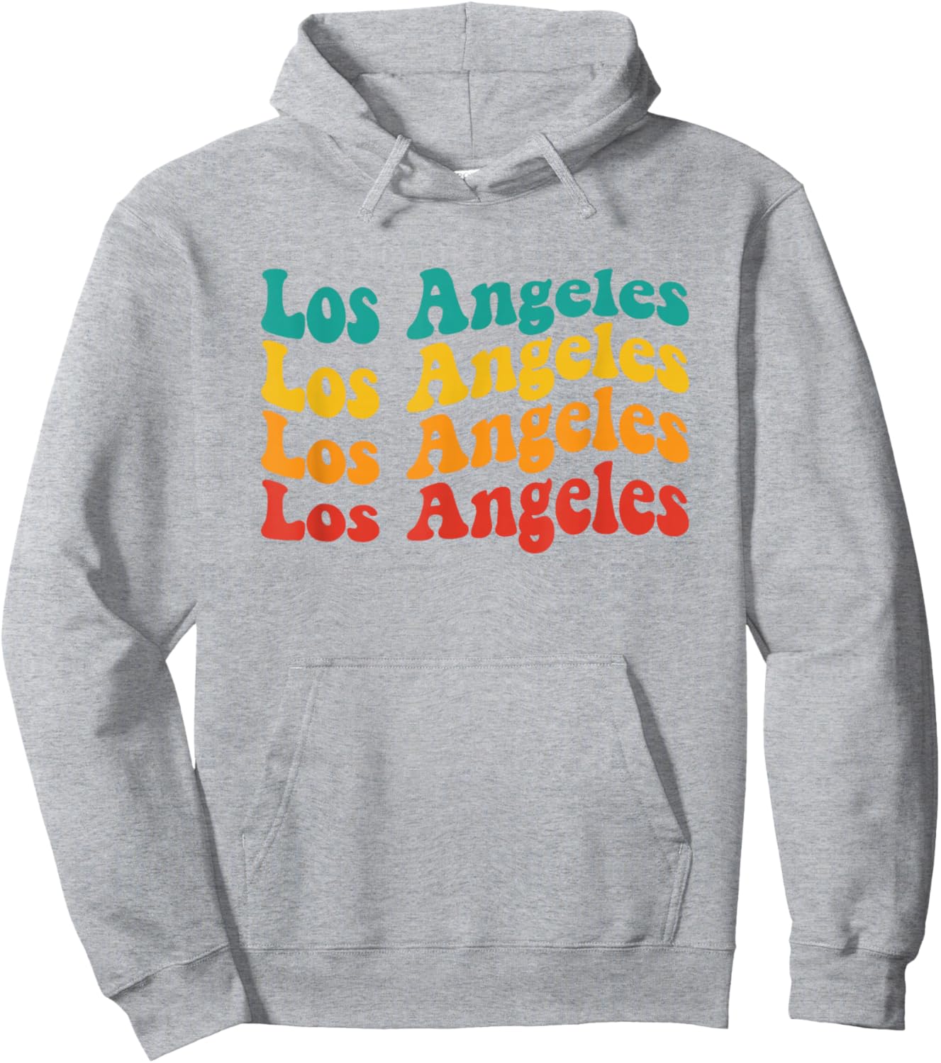 Vintage 60s Los Angeles Souvenir Men Kids LA Hoodie - Hoodie | Ash