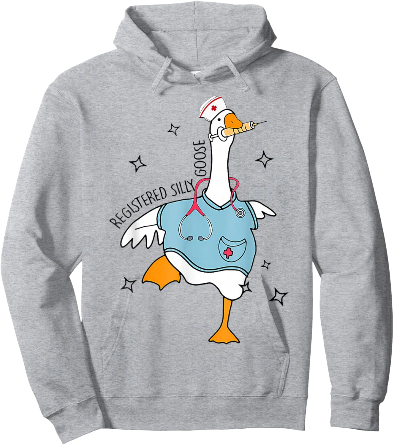 Nurse Registered Silly Goose Nursing School Nursing Rn Hoodie - Hoodie | Ash