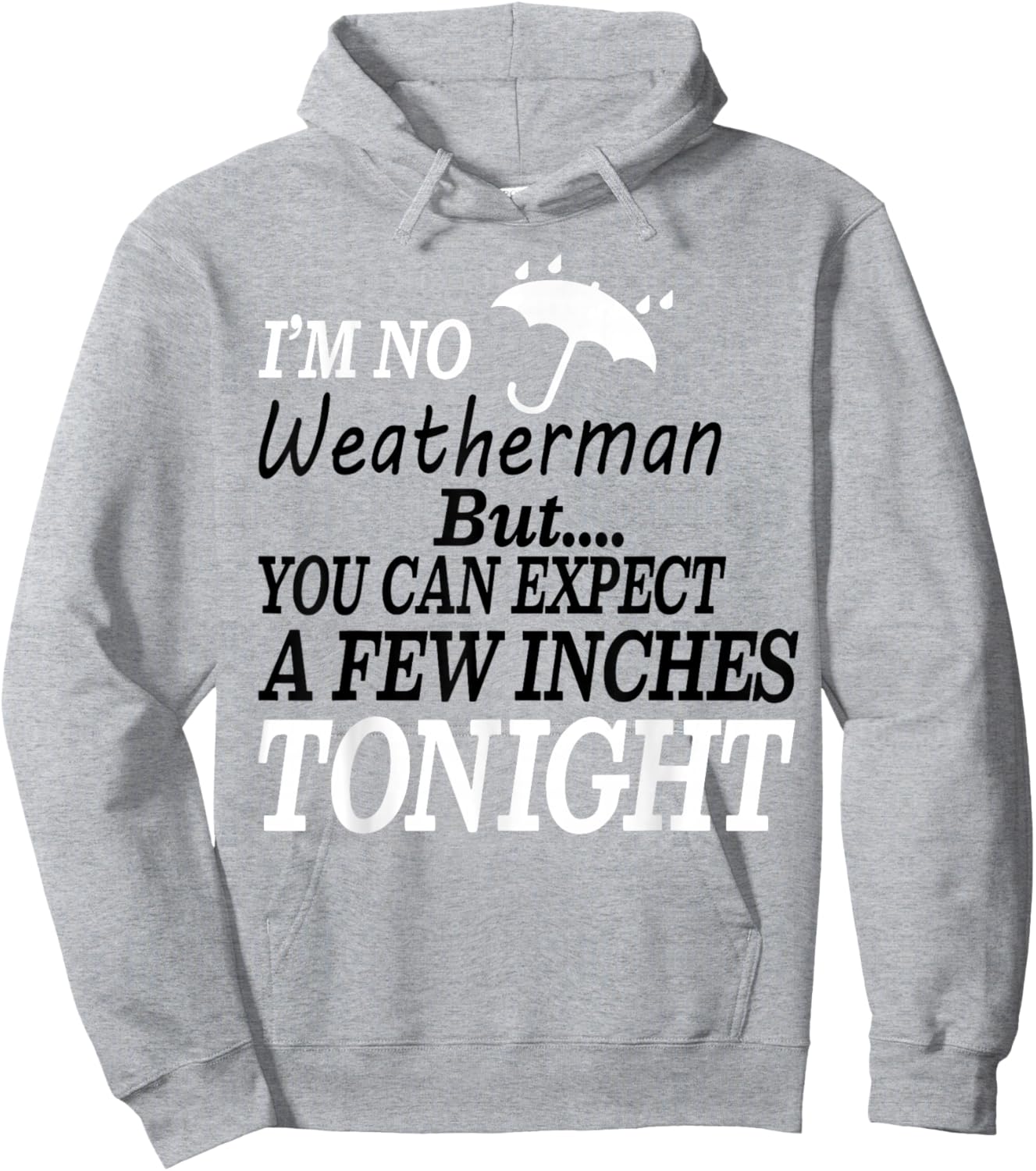 I'm No Weatherman But You Can Expect A Few Inches Tonight Hoodie - Hoodie | Ash