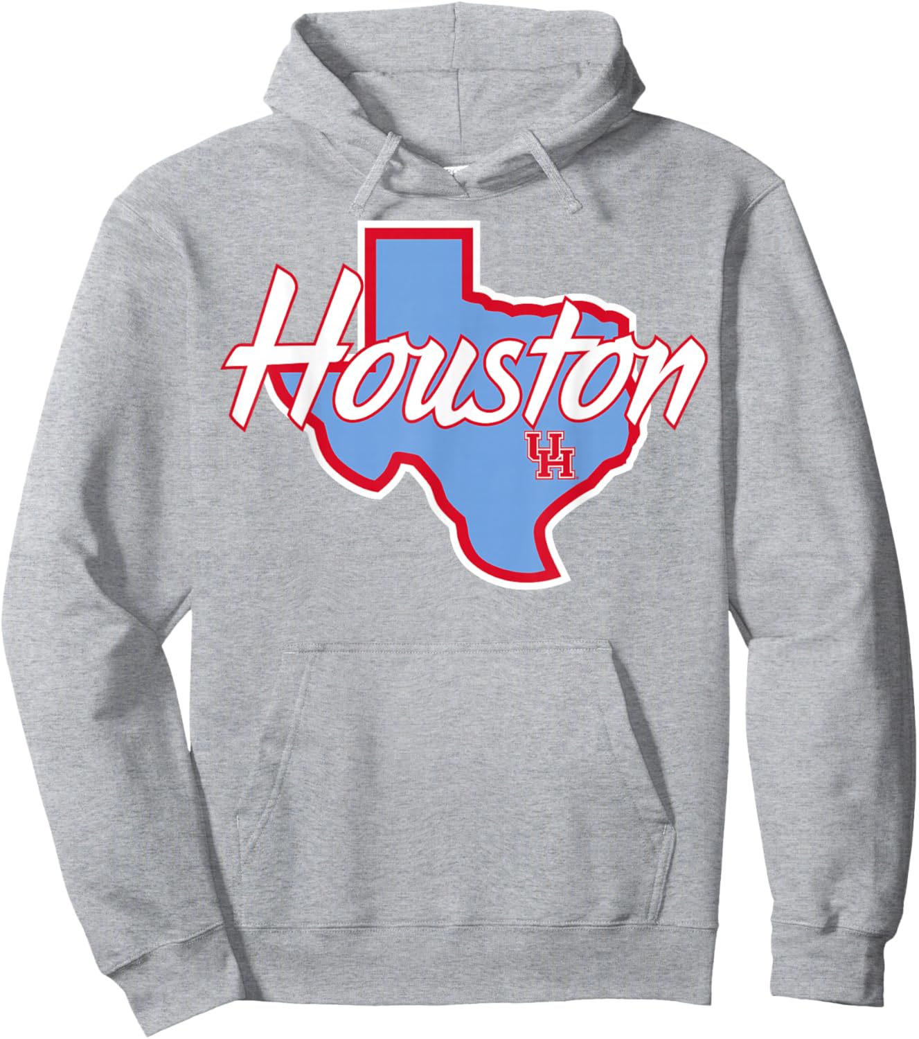 University of Houston | Houston Blue Collection State Icon Hoodie - Hoodie | Ash