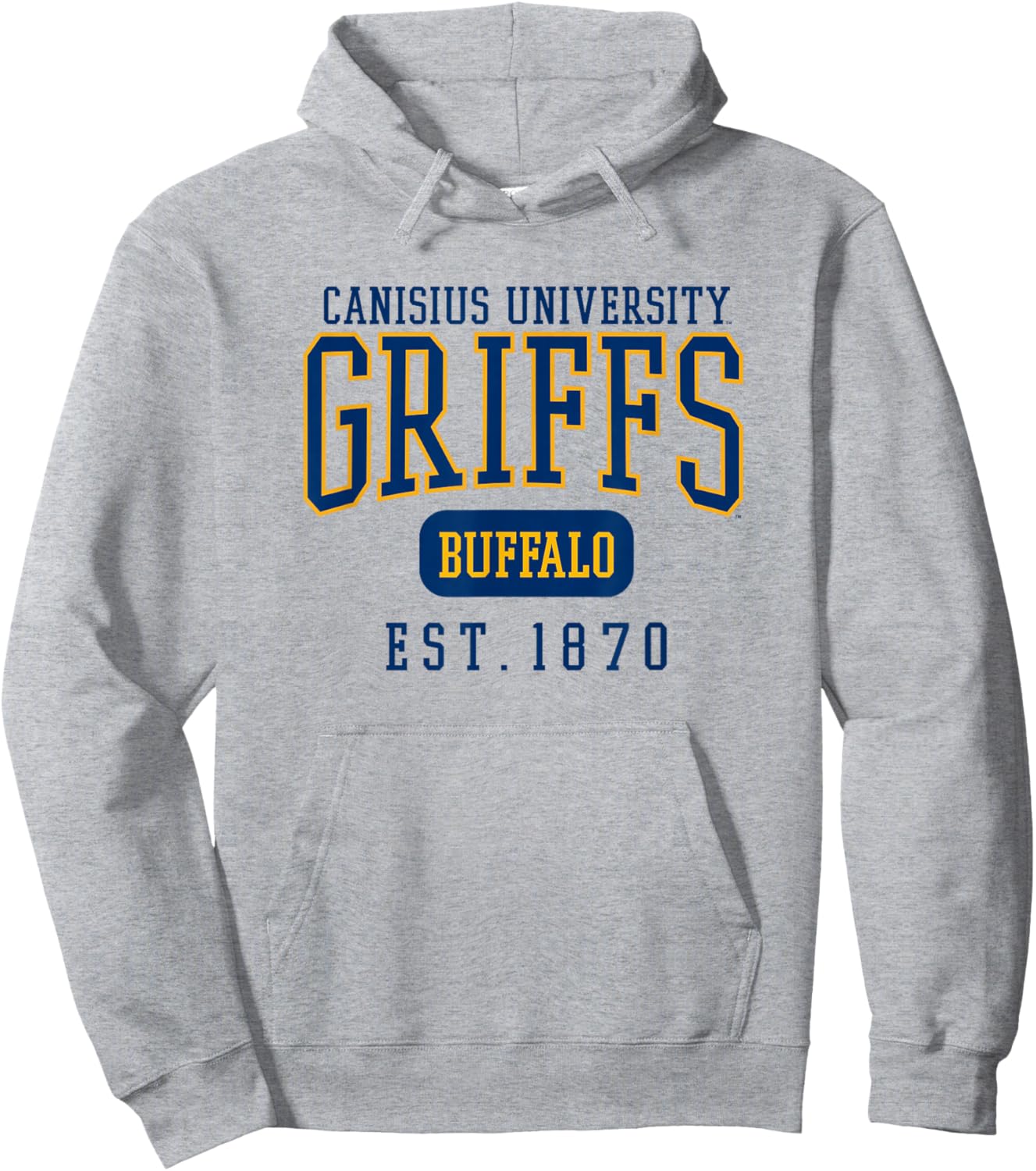 Canisius University Golden Griffins Est. Date Hoodie - Hoodie | Ash