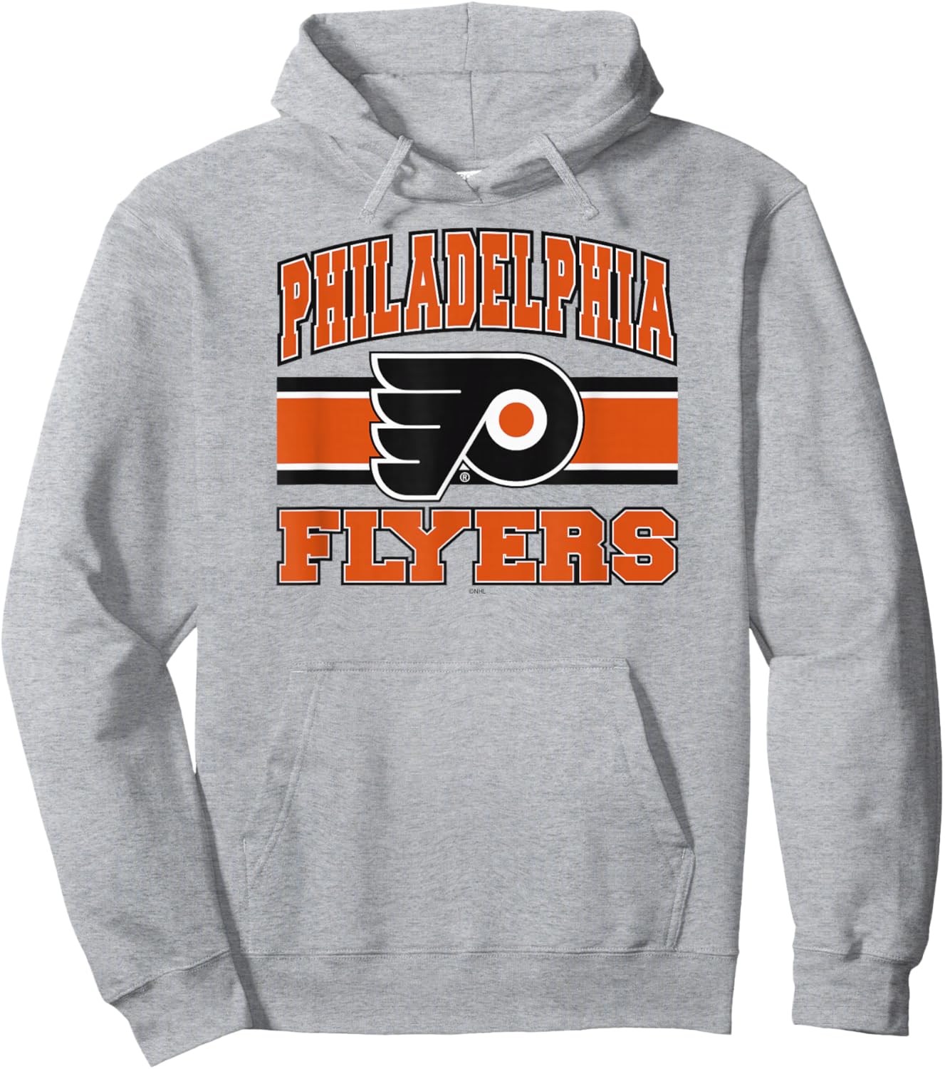 Philadelphia Flyers Stripe Gray Officially Licensed Hoodie - Hoodie | Ash