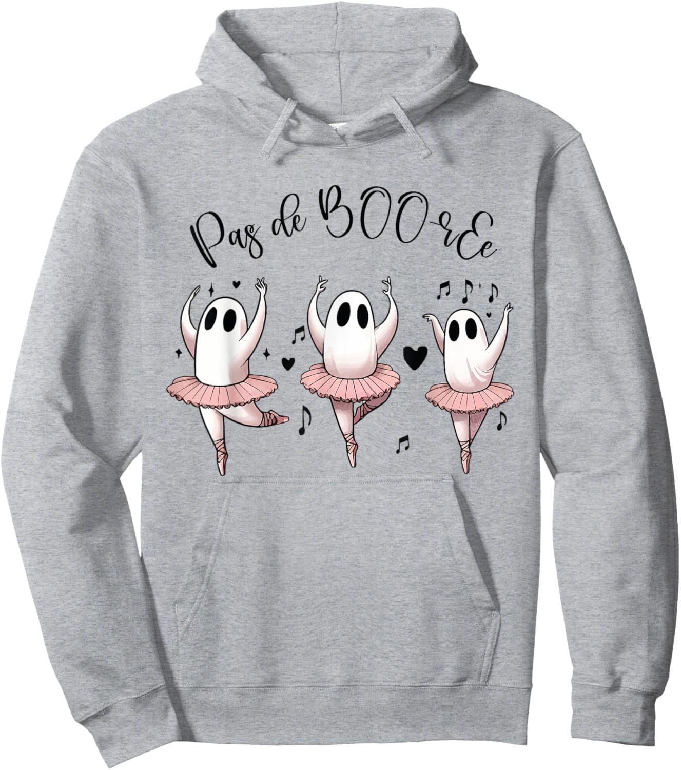 Ghost Pas de BOO-rée Ballet Dance - Halloween Ballerina Hoodie - Hoodie | Ash