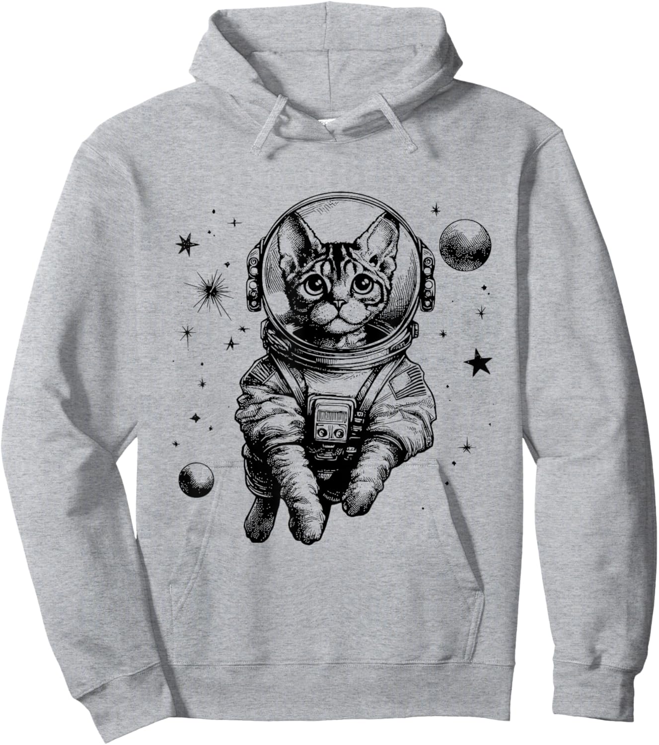 Cat Dad Mom Space - Astronaut Devon Rex Hoodie - Hoodie | Ash