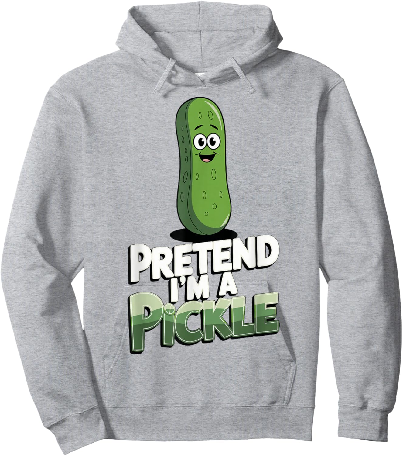 Pretend I'm A Pickle Hoodie - Hoodie | Ash
