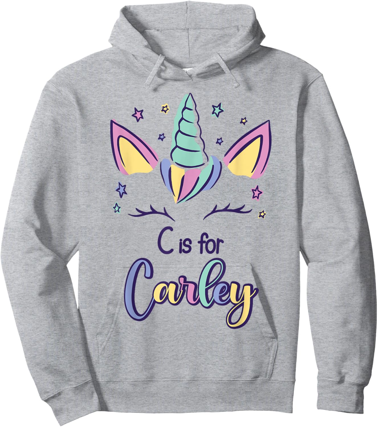 First Name Carley Personalized C Is For Carley Hoodie - Hoodie | Ash