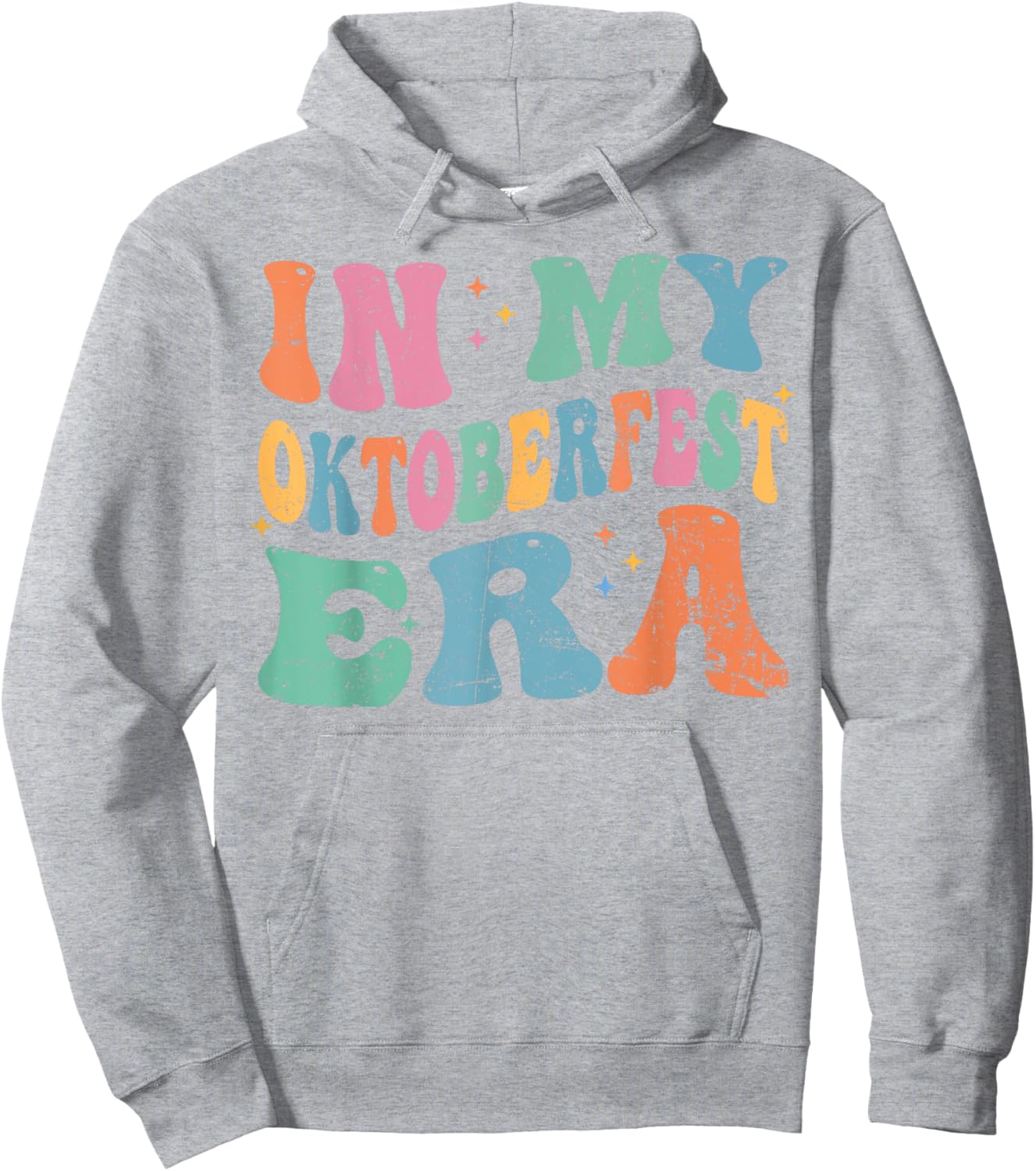 In My Oktoberfest Era Day Drinking Beer Love Retro Groovy Hoodie - Hoodie | Ash