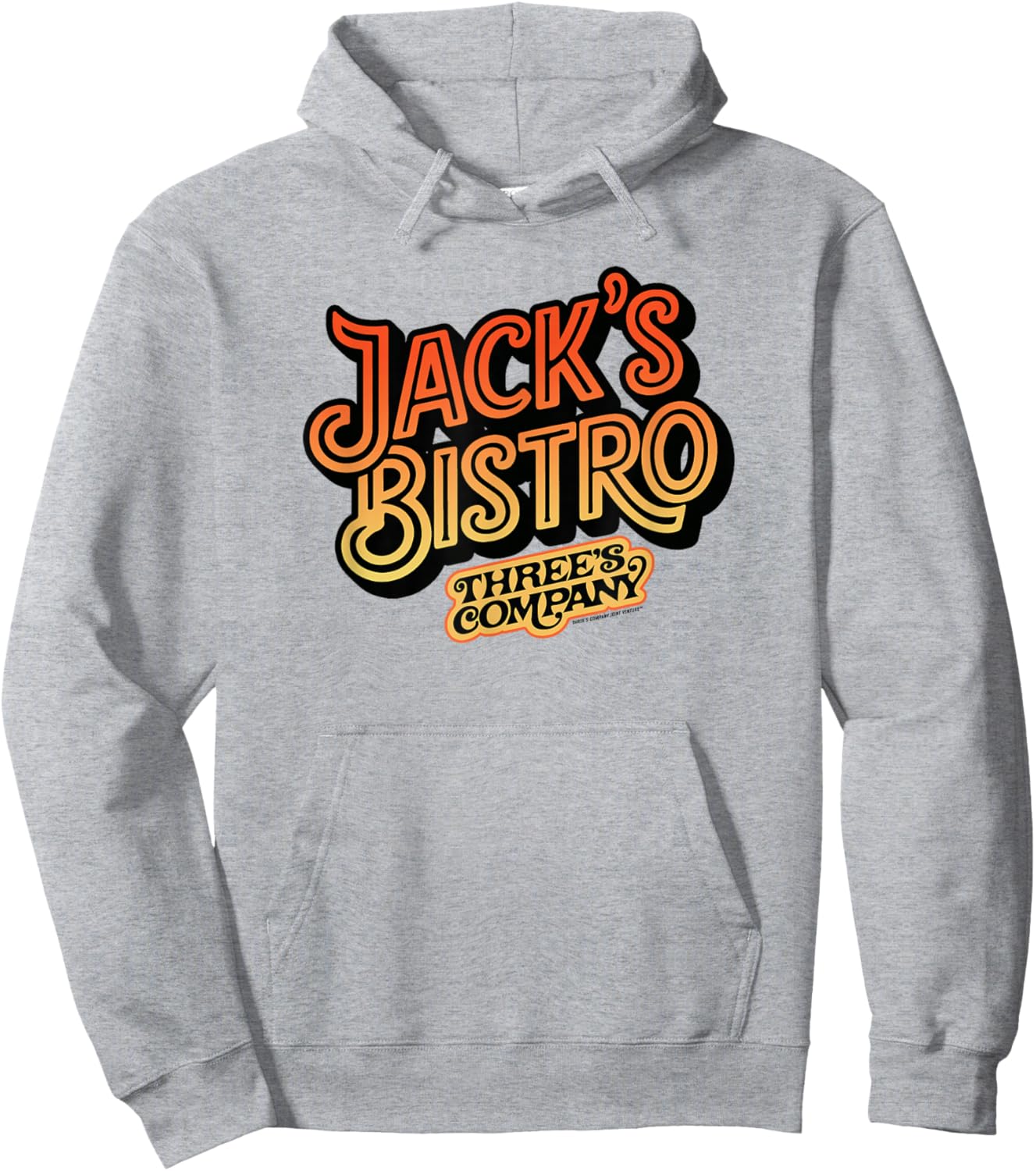 Jack's Bistro Retro Three's Company Jack Tripper Vintage Hoodie - Hoodie | Ash