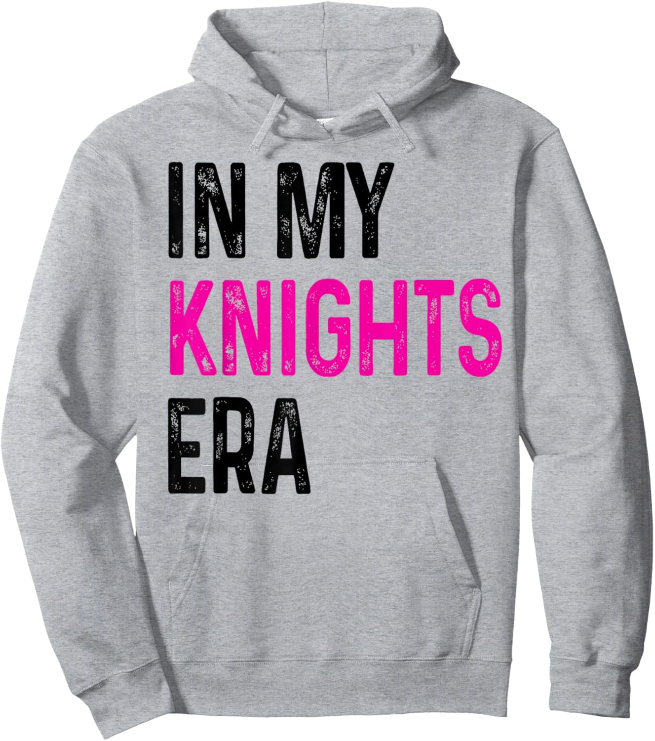 In My Knights Era Back to School Spirit Game Retro Groovy Hoodie - Hoodie | Ash