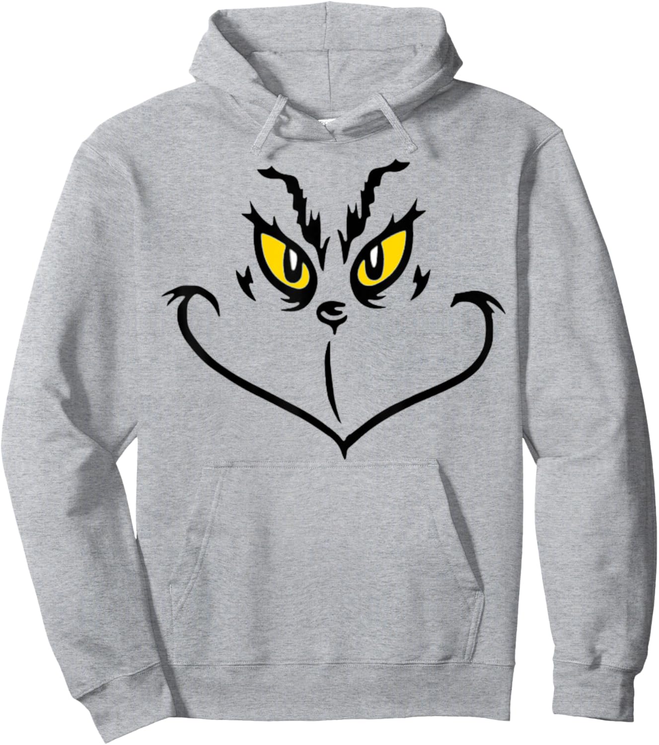 Funny Christmas Elf Face Outfit | Funny Christmas Hoodie - Hoodie | Ash