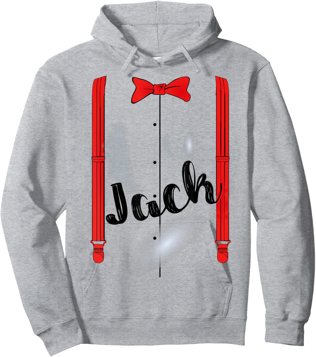 Jack & Jill For a Duo Matching Couple Halloween Costume 1/2 Hoodie - Hoodie | Ash
