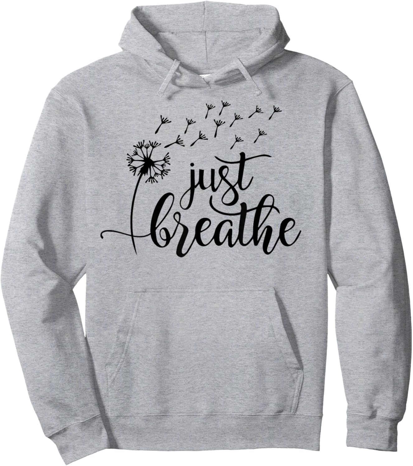 Yellow Mental Health Funny Just Breathe Mental Health Hoodie - Hoodie | Ash