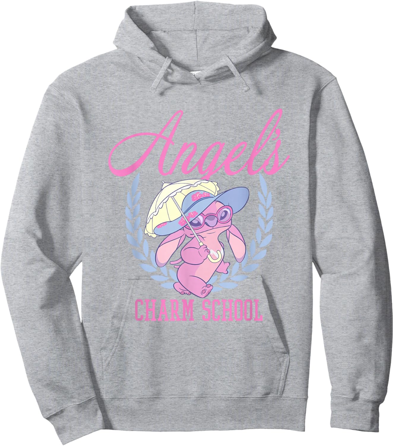 Disney Lilo & Stitch Angel's Charm School Demure College Hoodie - Hoodie | Ash