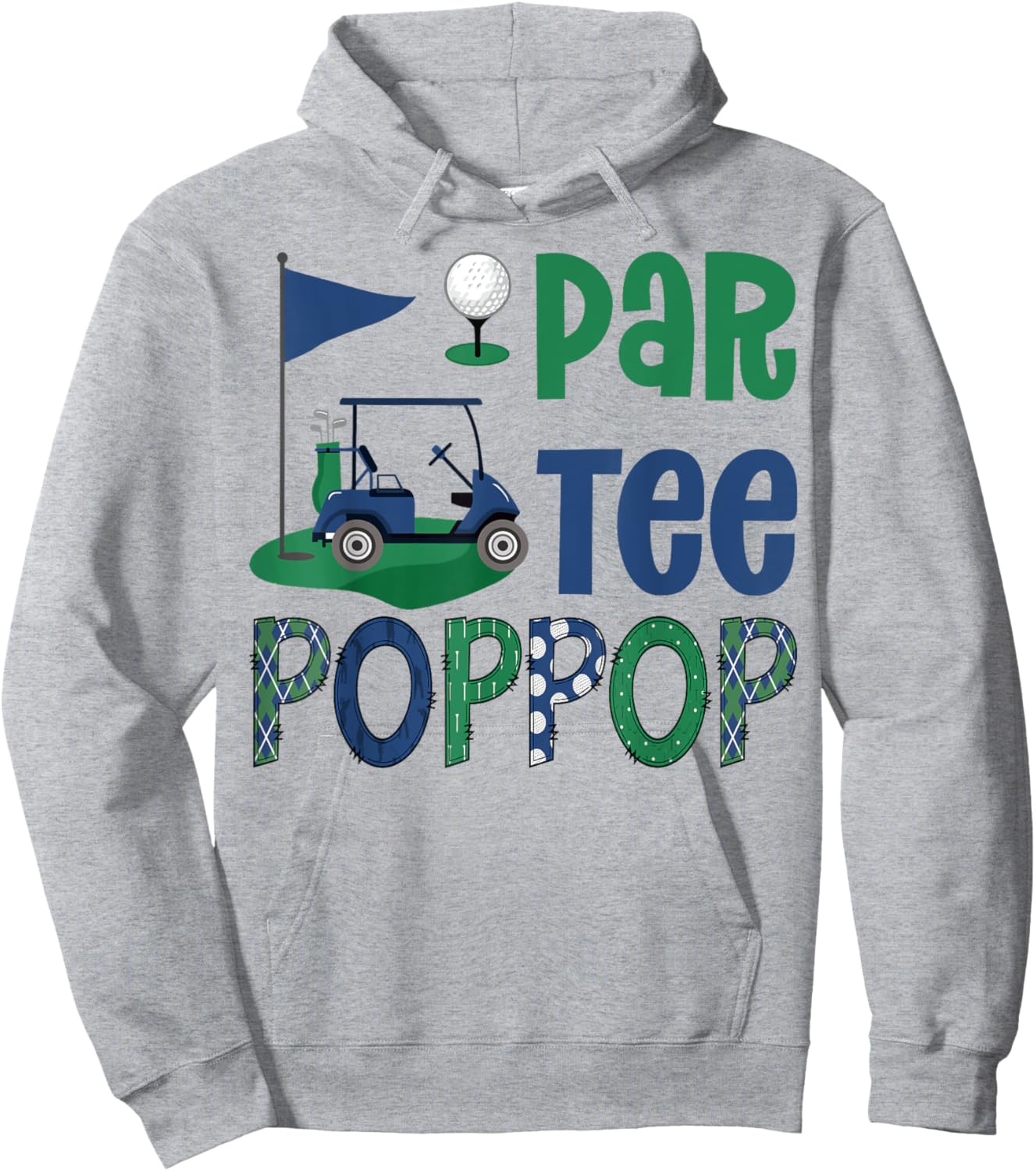 Par- PopPop Golf Lover Birthday Party Family Matching Hoodie - Hoodie | Ash