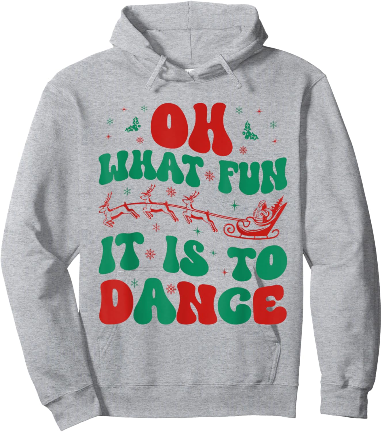 Oh What Fun It Is To Dance Groovy Ballet dancer Christmas Hoodie - Hoodie | Ash