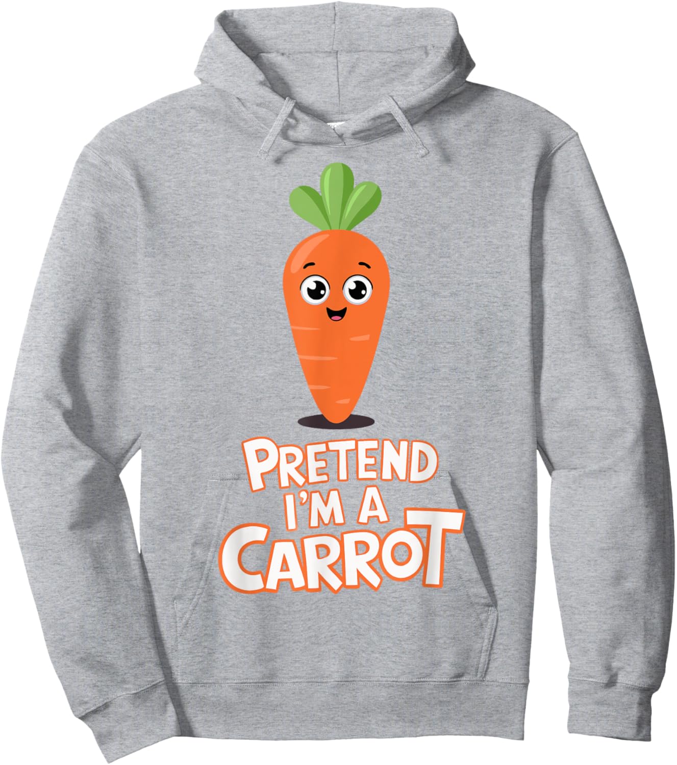 Pretend I'm A Carrot Hoodie - Hoodie | Ash