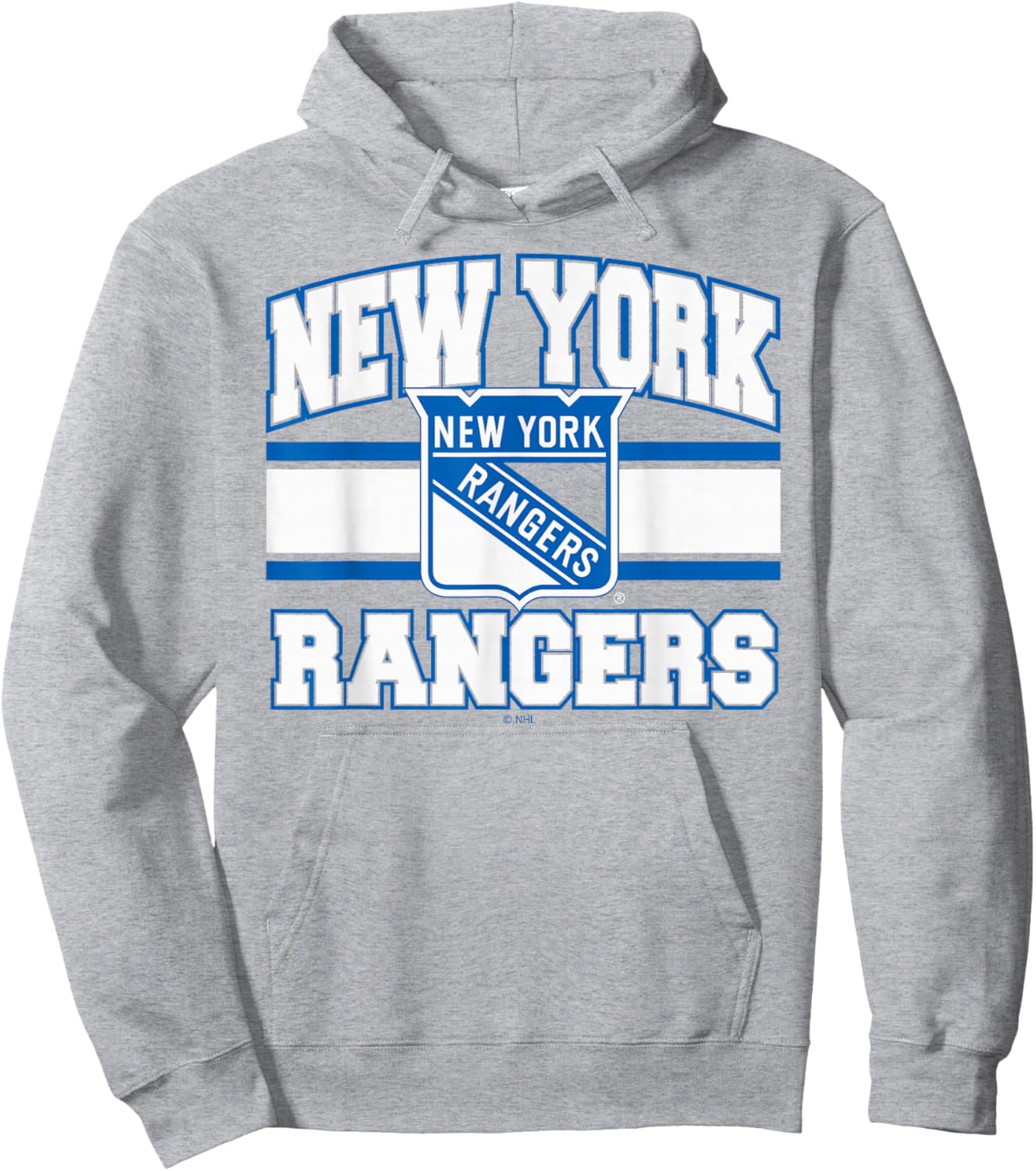 New York Rangers Stripe Red Officially Licensed Hoodie - Hoodie | Ash