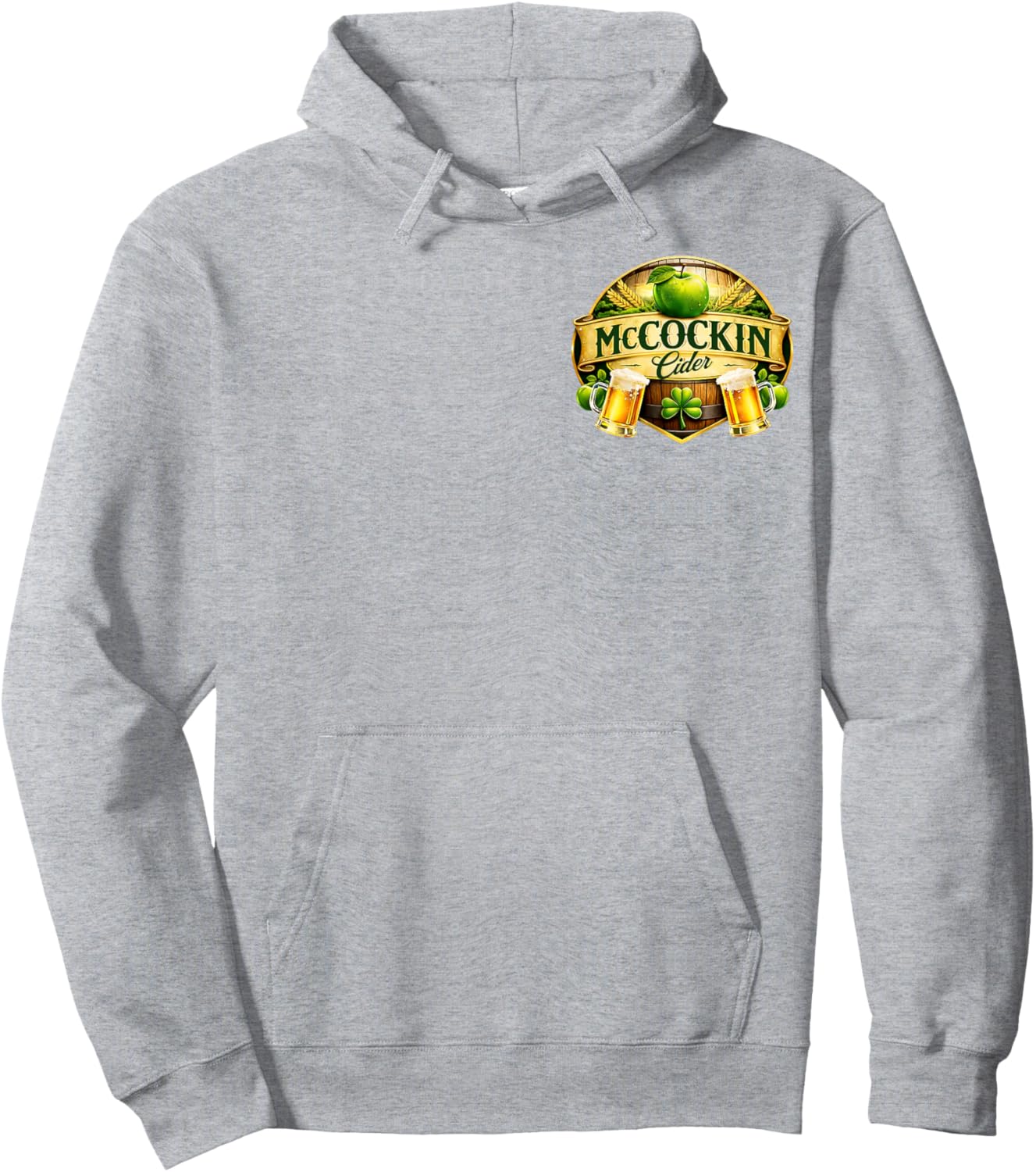 McCockin Cider McCain Funny St Patrick’s Day Adult Humor T-Shirt - Hoodie | Ash
