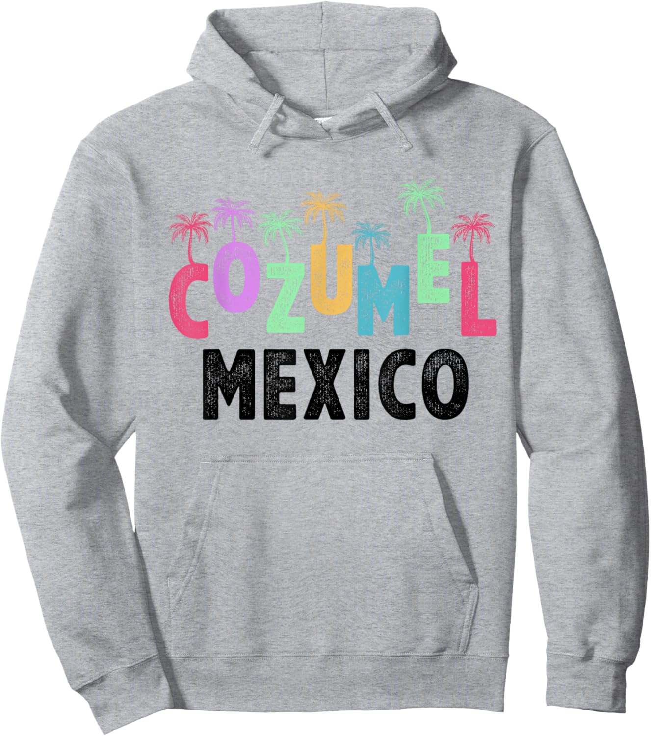 Cozumel Mexico Souvenir Vacation Travel Men Women Reminder Hoodie - Hoodie | Ash