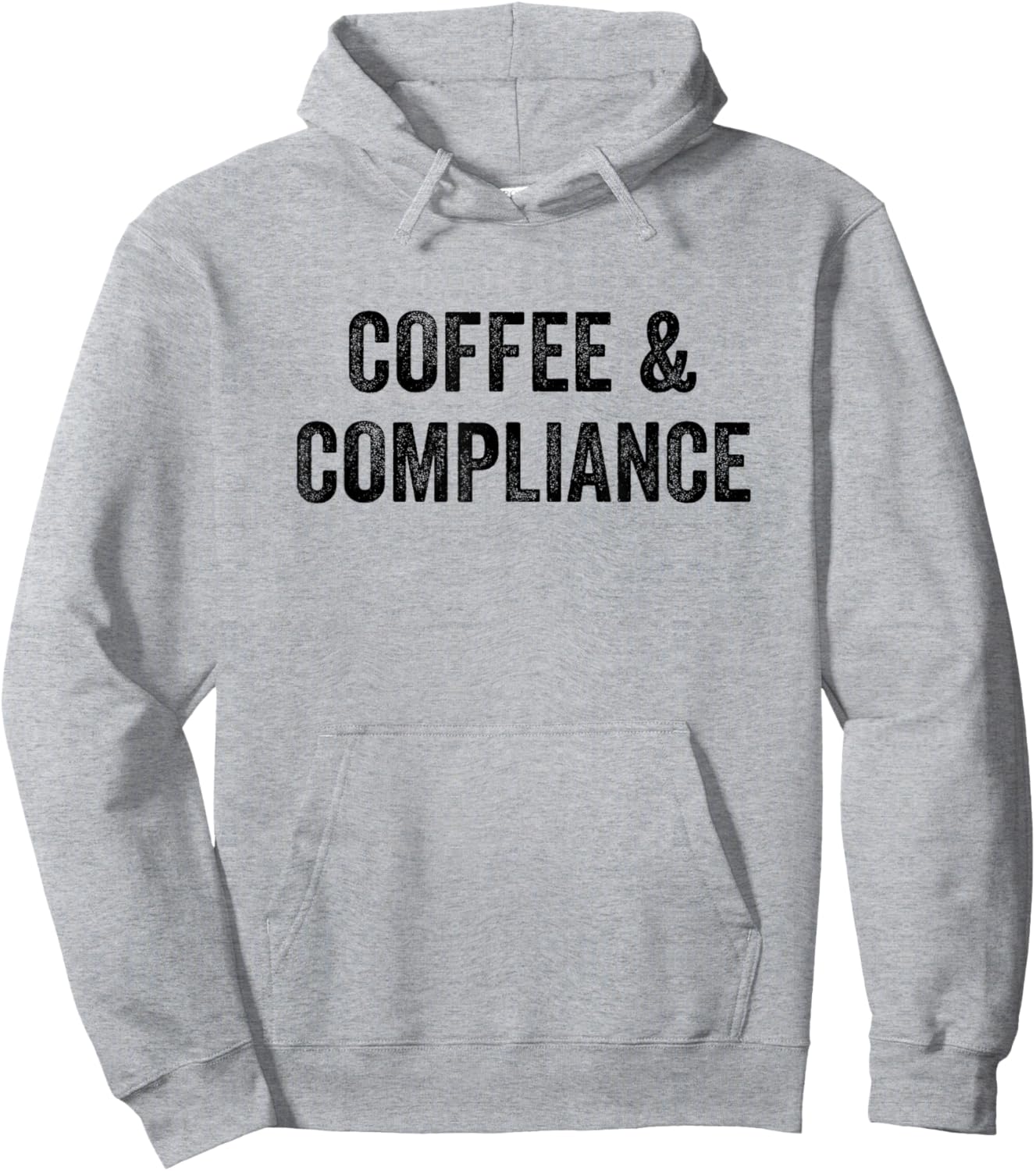 Coffee and Compliance Officer Hoodie - Hoodie | Ash