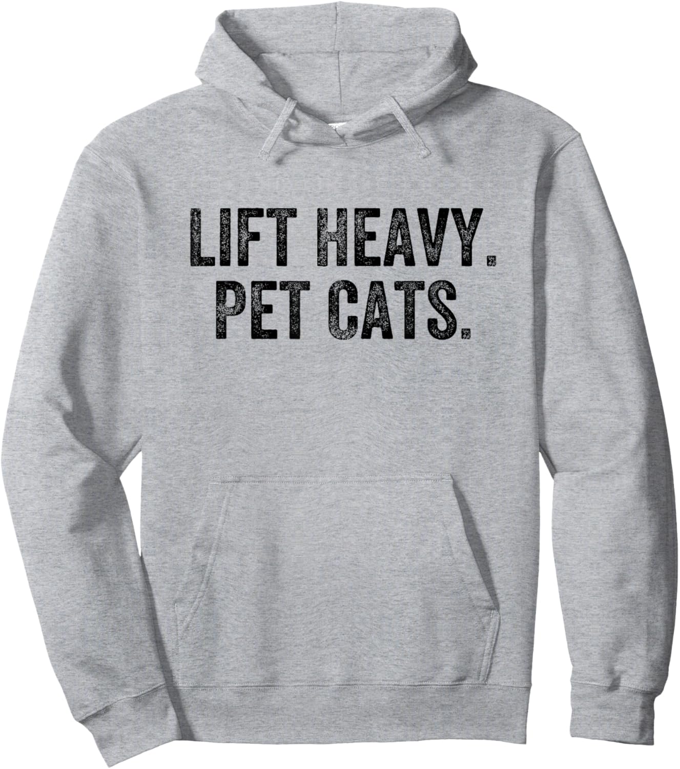 Lift Heavy Pet Cats Gym Weightlifter Bodybuilder Hoodie - Hoodie | Ash