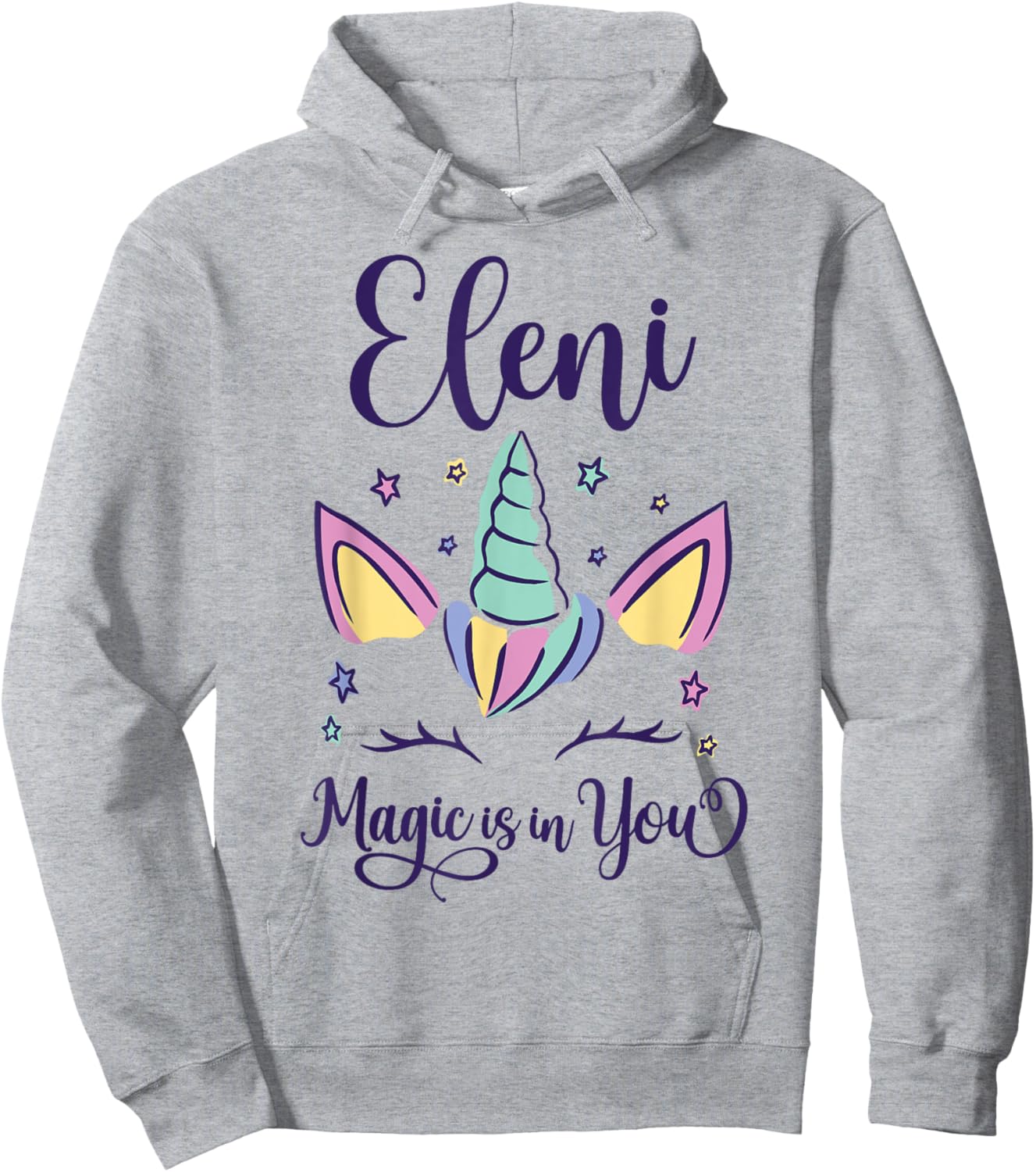 First Name Eleni Personalized Eleni Hoodie - Hoodie | Ash