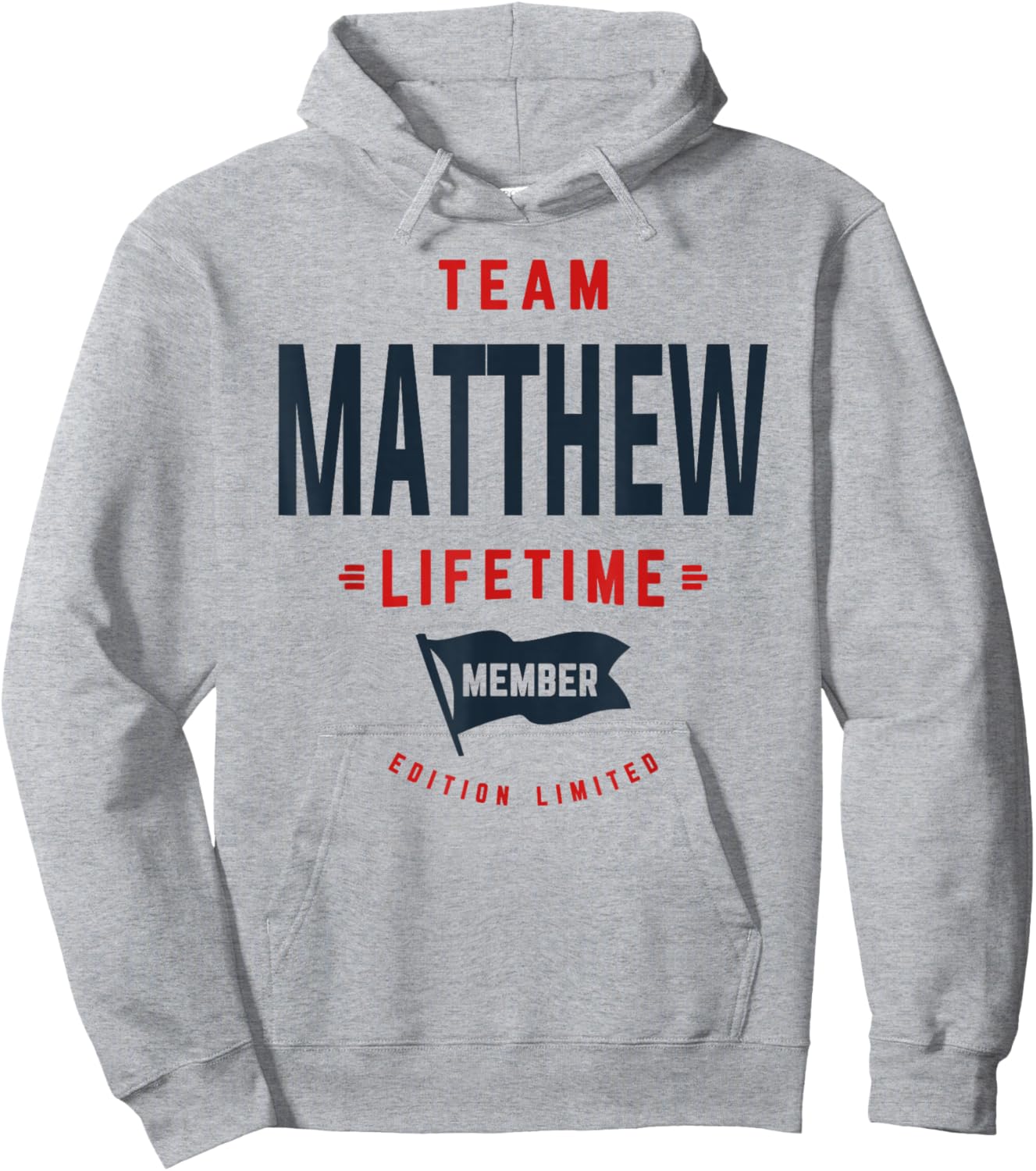 Team Matthew Lifetime Member Funny Name Matthew Hoodie - Hoodie | Ash