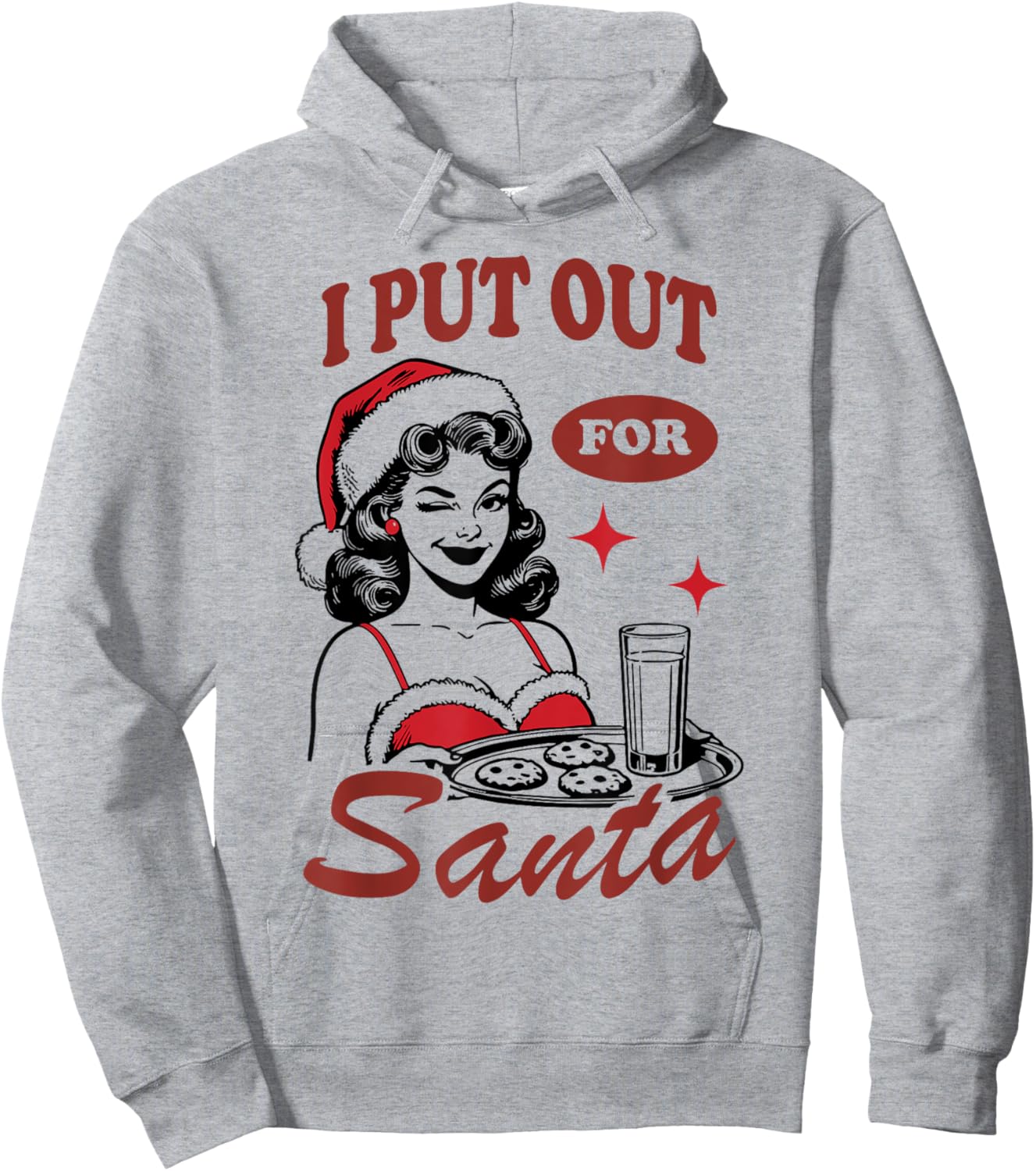I Put Out For Santa Hoodie - Hoodie | Ash