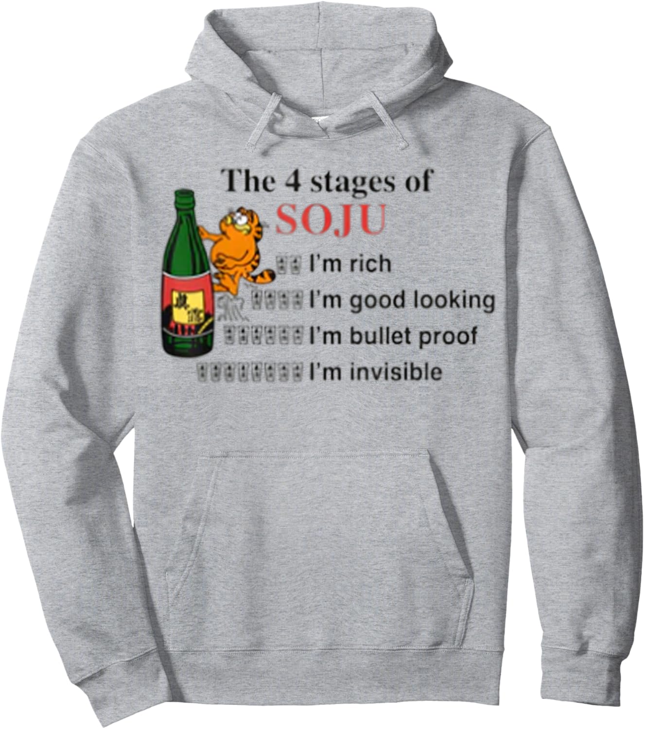 The 4 Stages of Soju, The 4 Stages of Soju Hoodie - Hoodie | Ash