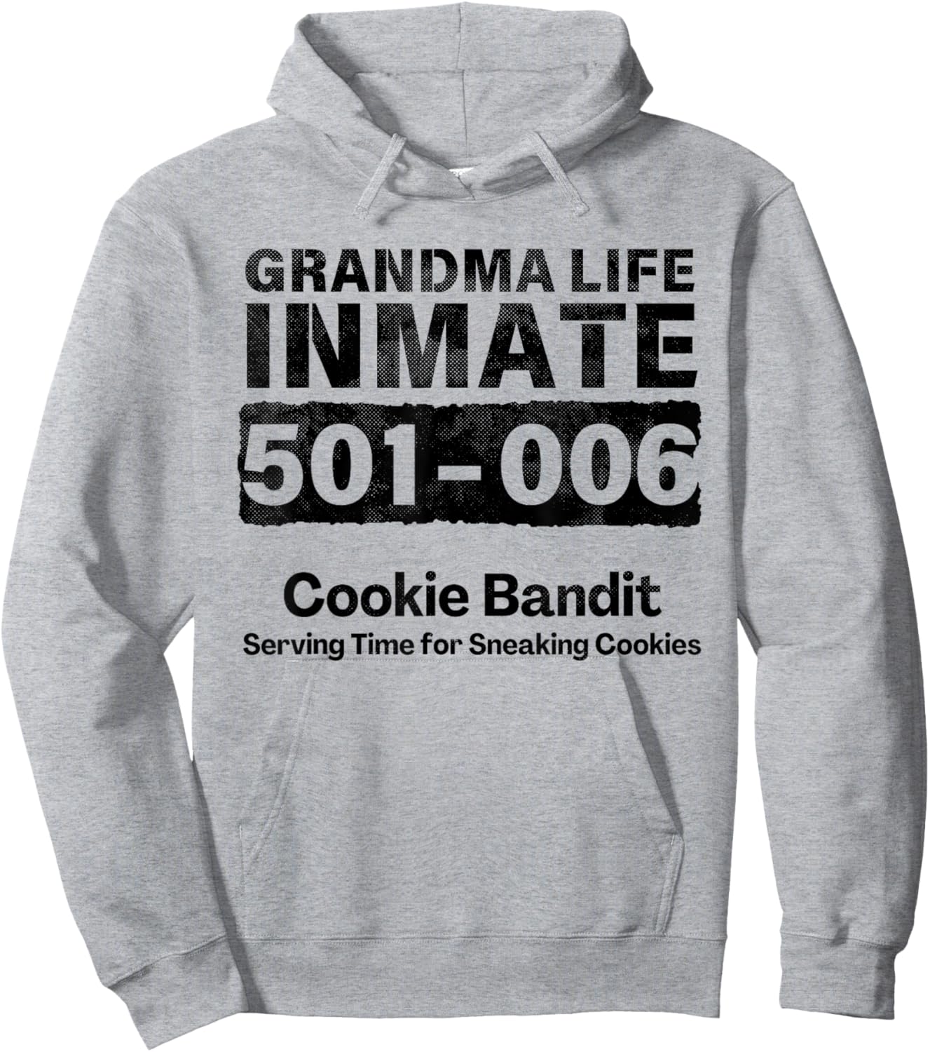 Grandma Life Prisoner Inmate Funny Jail Halloween Costume Hoodie - Hoodie | Ash
