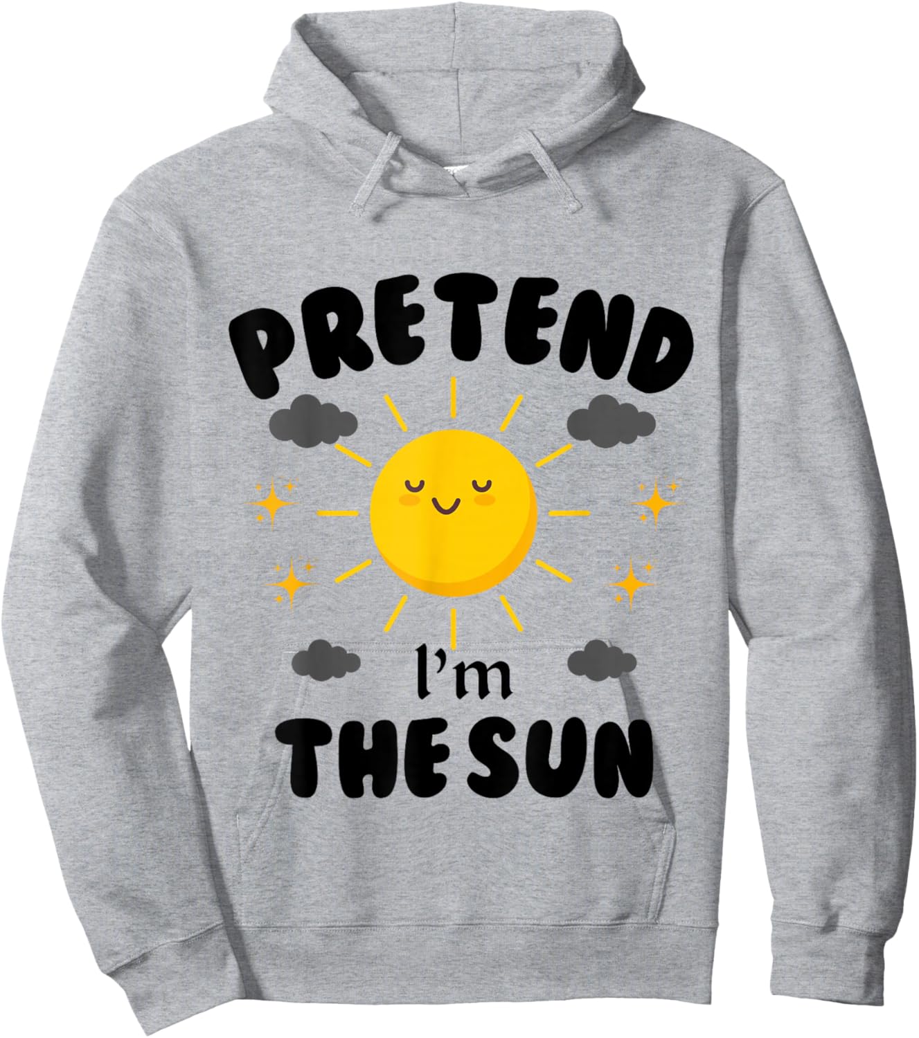 Pretend I'm The Sun Funny Halloween Costume Hoodie - Hoodie | Ash