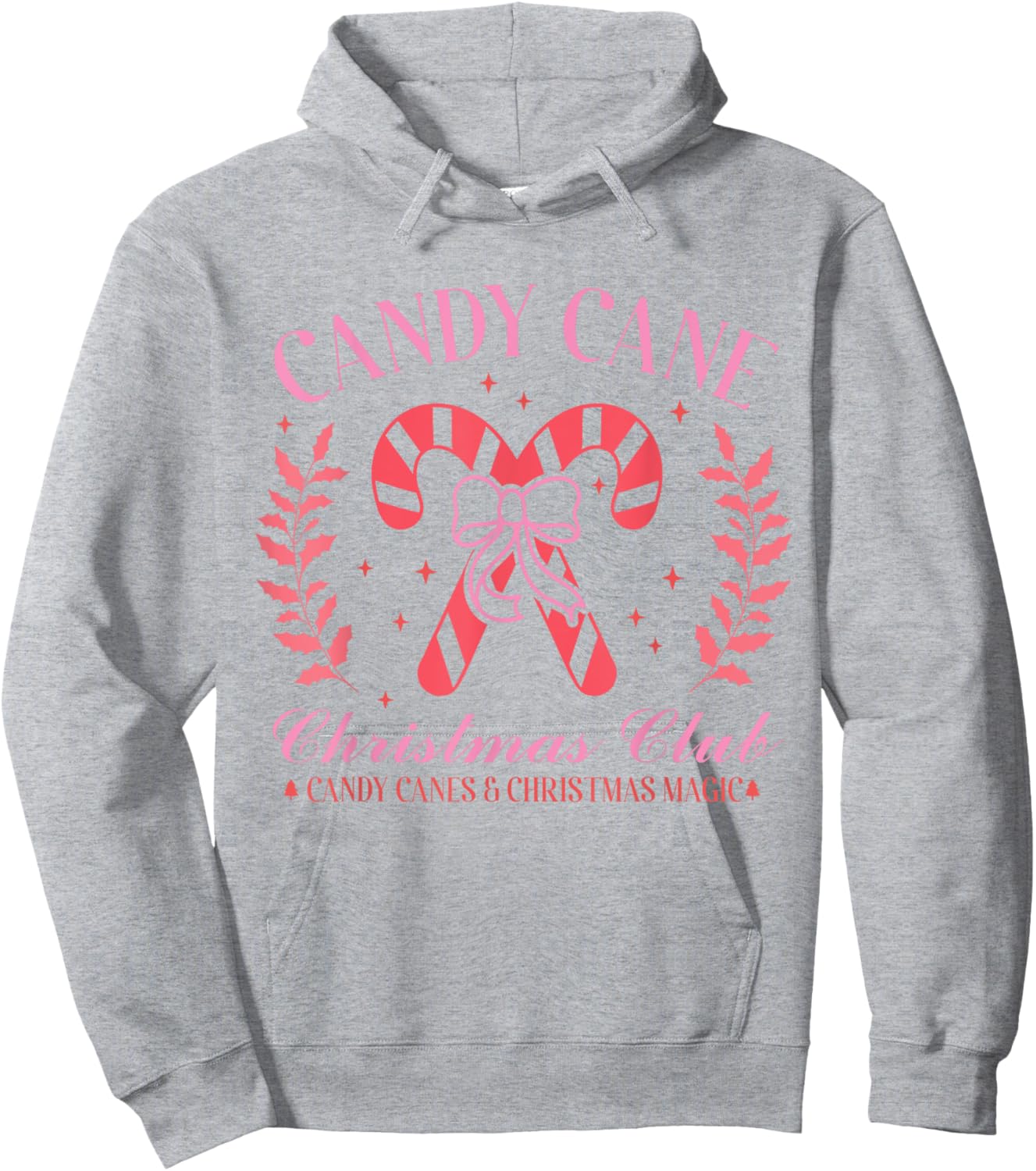 Candy Cane Christmas Club Shirt Festive Holiday Candy Canes Hoodie - Hoodie | Ash