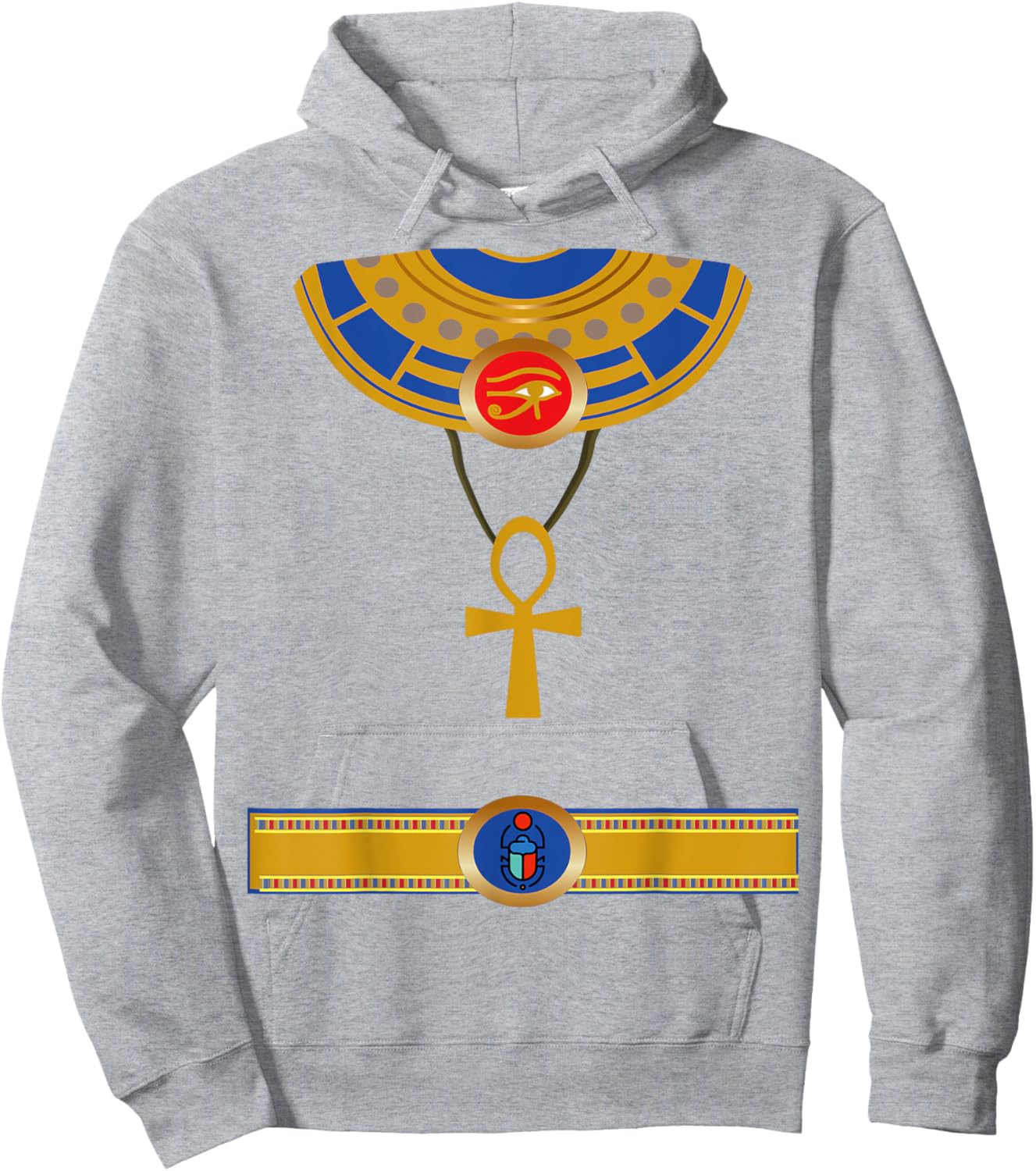 Last Minute Egyptian Pharaoh Halloween Egypt Group Costume Hoodie - Hoodie | Ash