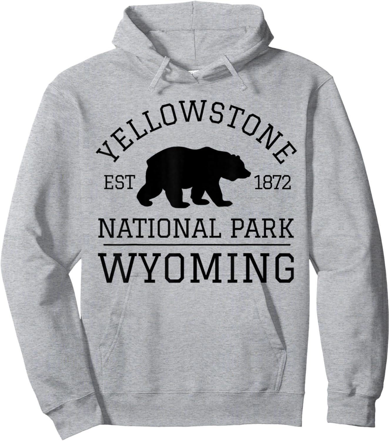 Yellowstone National Park Hoodie - Hoodie | Ash