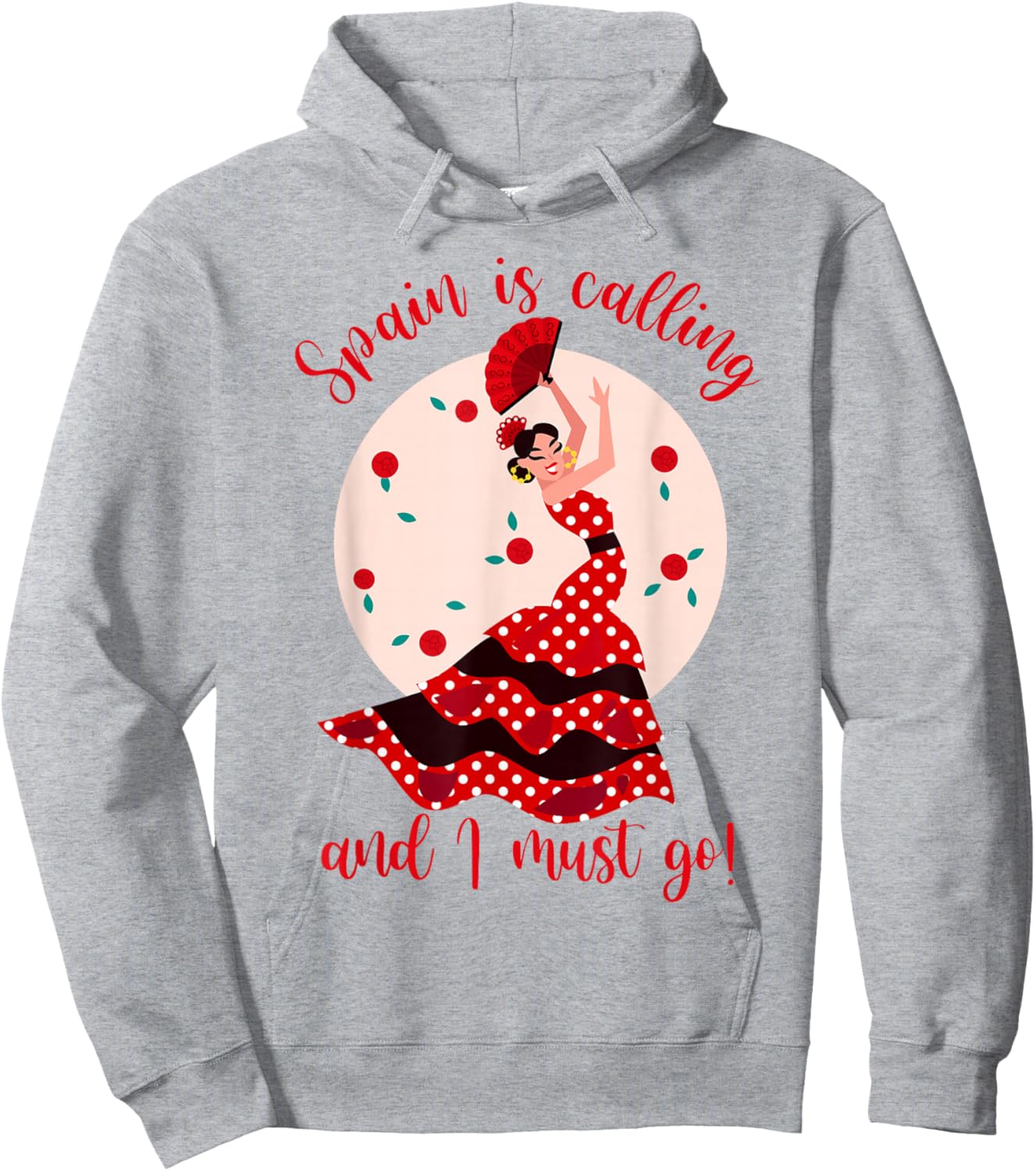 Spain Travel Spain Is Calling And I Must Go Flamenco Spanish Hoodie - Hoodie | Ash