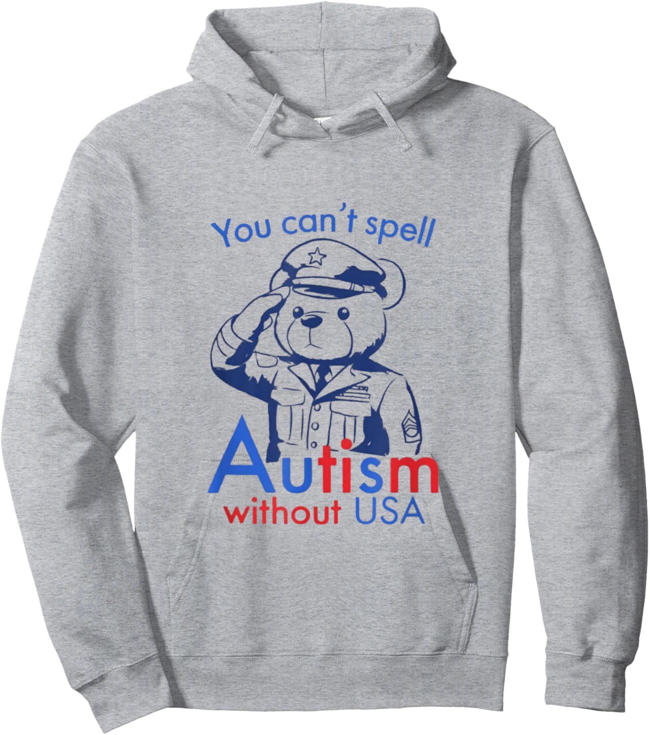 You Can't Spell Autism Without USA Funny Meme Hoodie - Hoodie | Ash