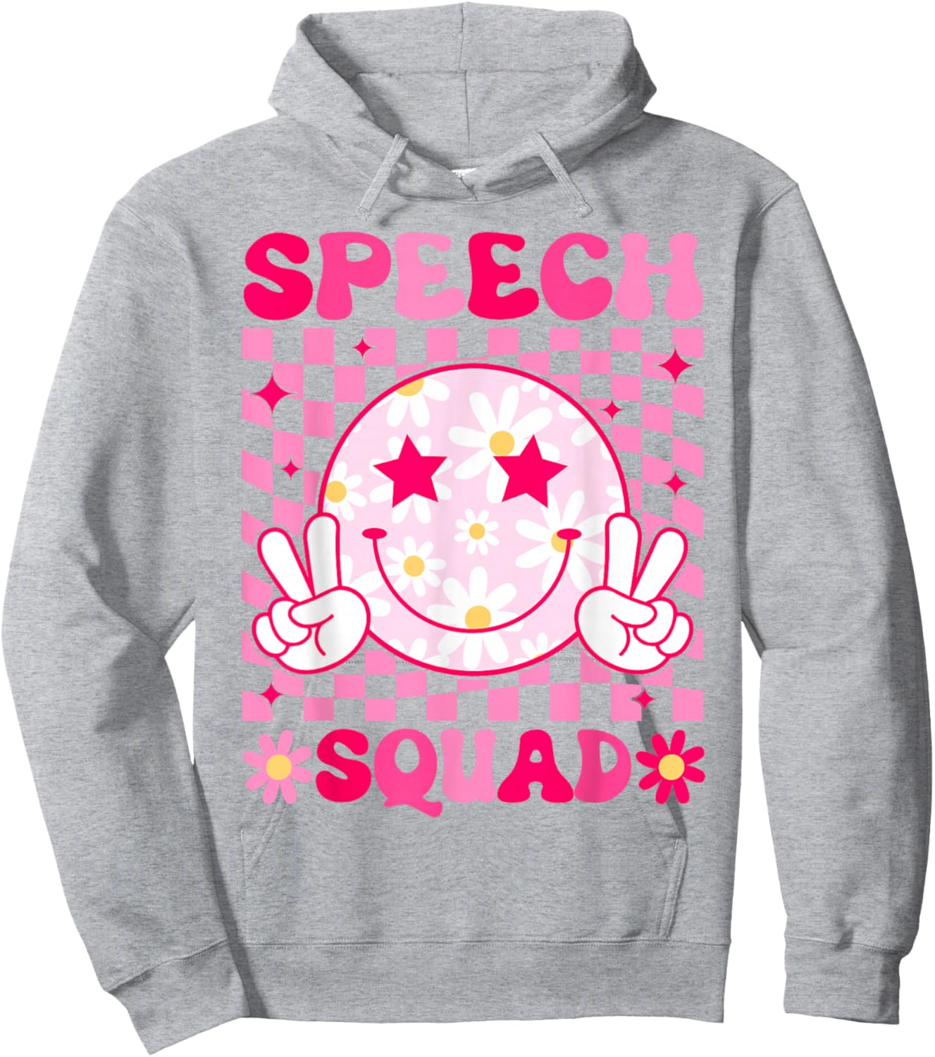 Cute Speech Language Pathologist SLP Therapist Speech Squad Hoodie - Hoodie | Ash