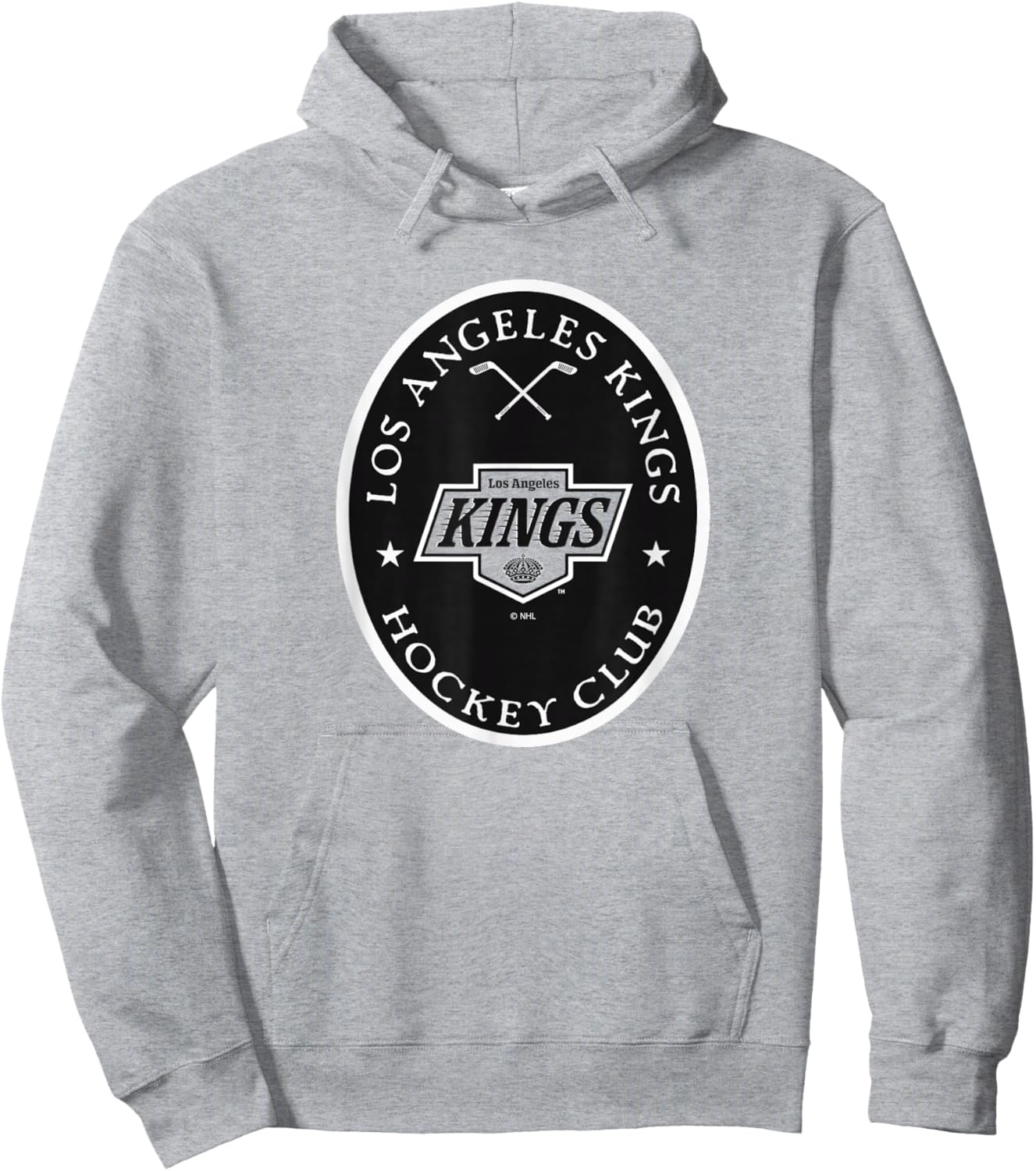 Los Angeles Kings Iconic Gray Officially Licensed Hoodie - Hoodie | Ash