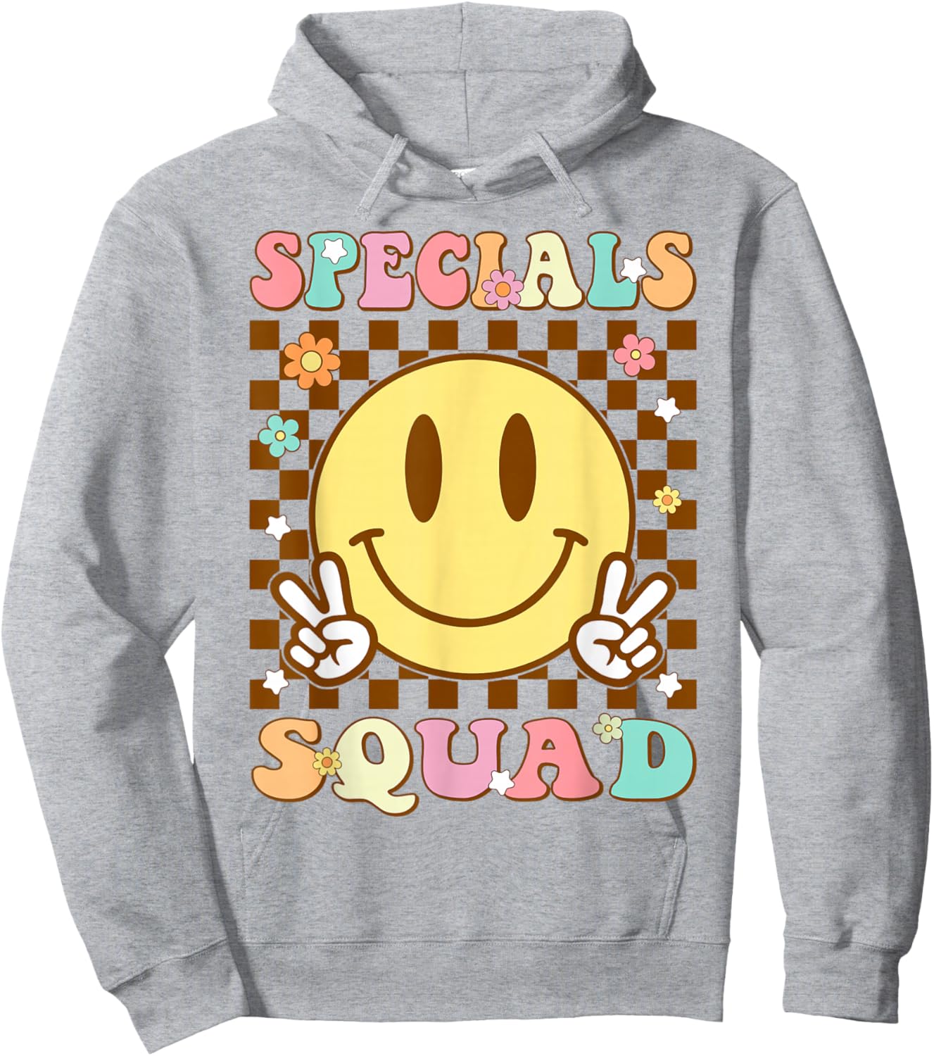 Specials Squad Smile Face Special Education Teachers Hoodie - Hoodie | Ash