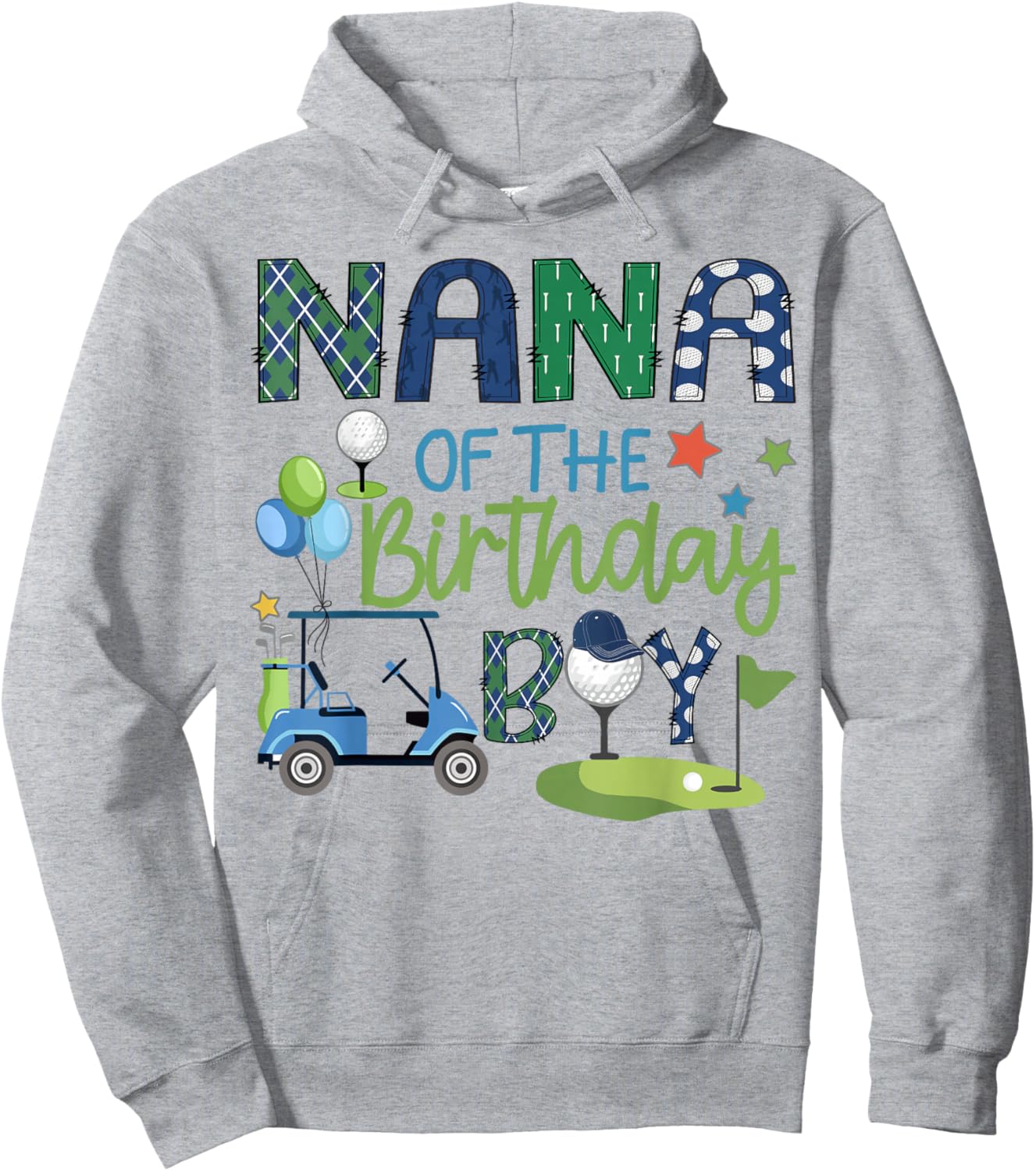 Nana Of The Birthday Boy Hole in One Golf Sport Hoodie - Hoodie | Ash